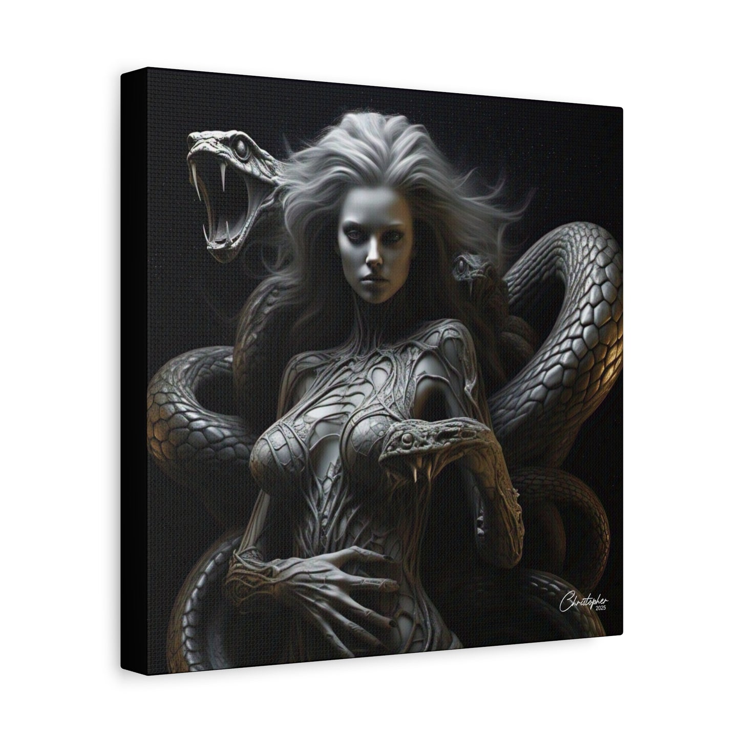 Serpent Goddess Matte Canvas Wall Art