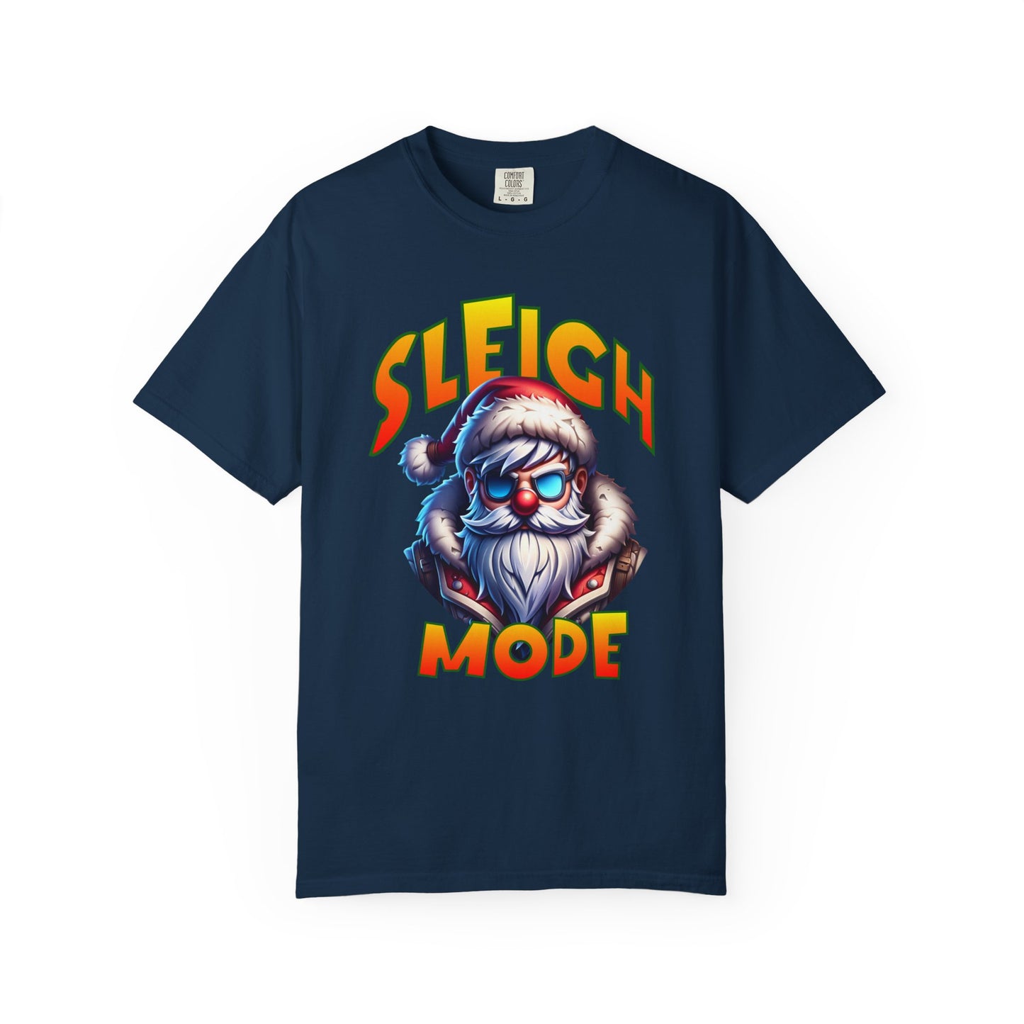 Sleigh Mode T-Shirt — Cool Santa Graphic Holiday Tee