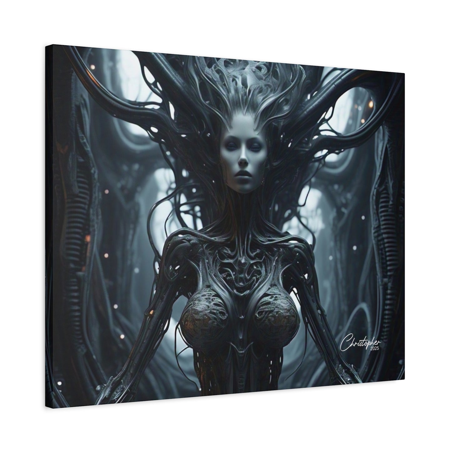 Futuristic Matte Canvas Wall Art – 1.25" Stretched