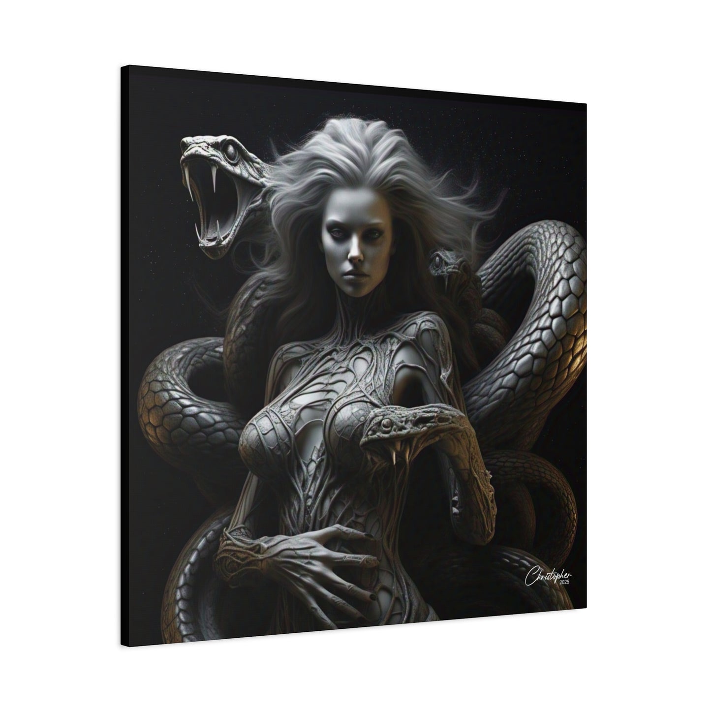 Serpent Goddess Matte Canvas Wall Art