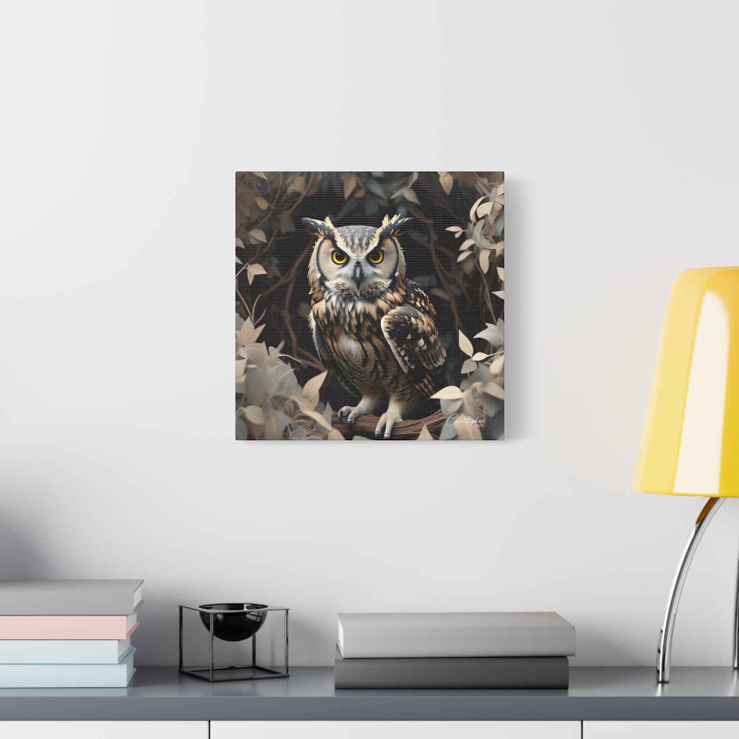 Realistic Owl Canvas Art - Nature Wall Decor for Home & Office