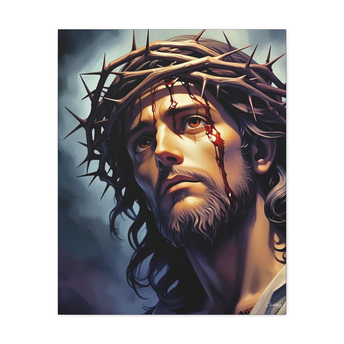 Religious Art Print Canvas, Inspirational Wall Decor, Christian Home Decor, Jesus Art, Gift for Faith-Based Celebrations