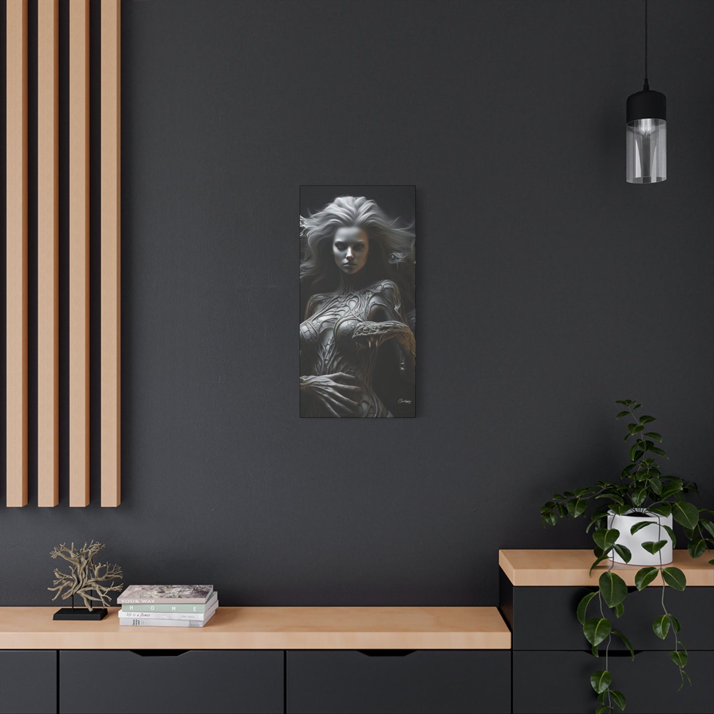 Serpent Goddess Matte Canvas Wall Art
