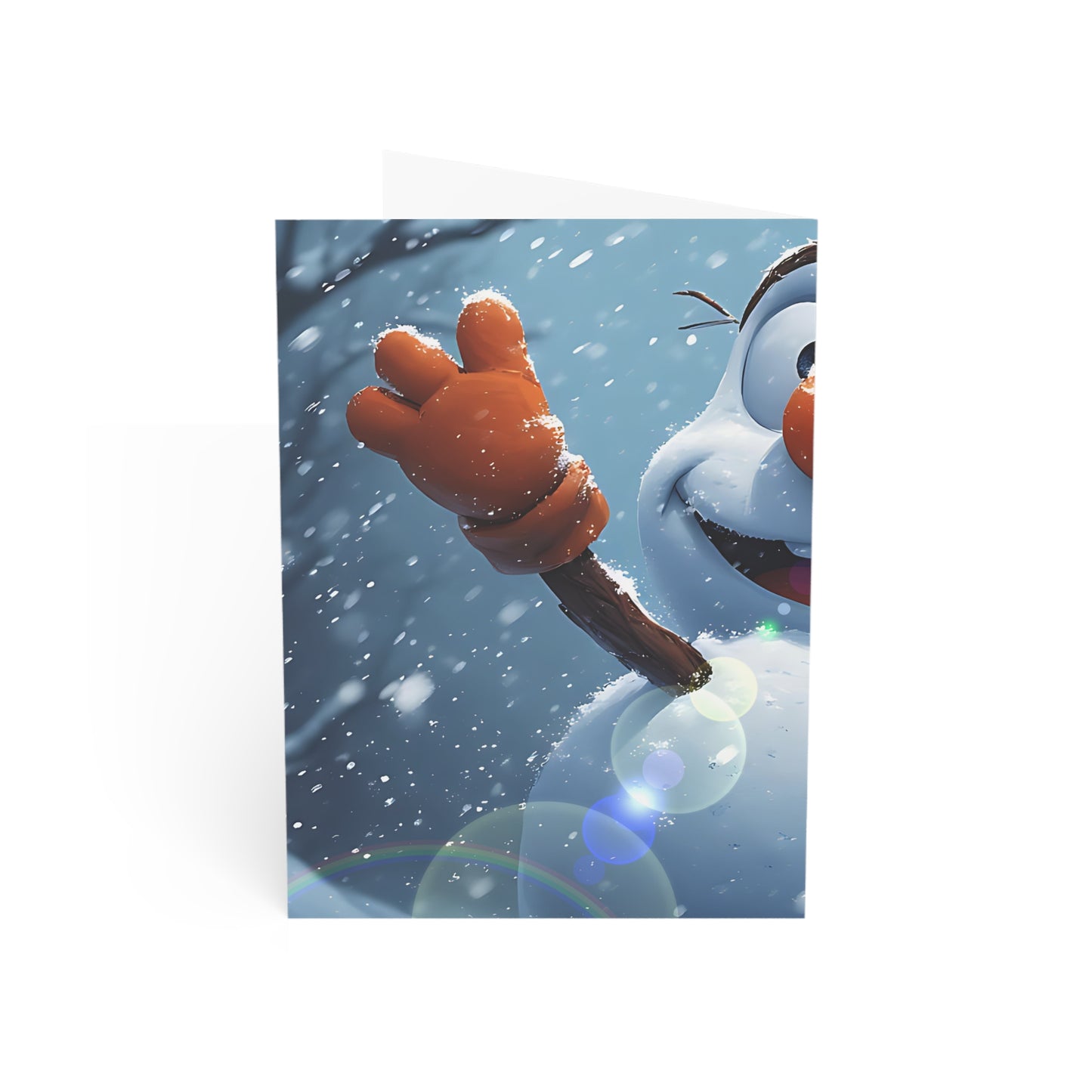 Snowman (Christmas Selfies) Holiday Greeting Cards - Cheerful Pack (1, 10, 30, 50 pcs)