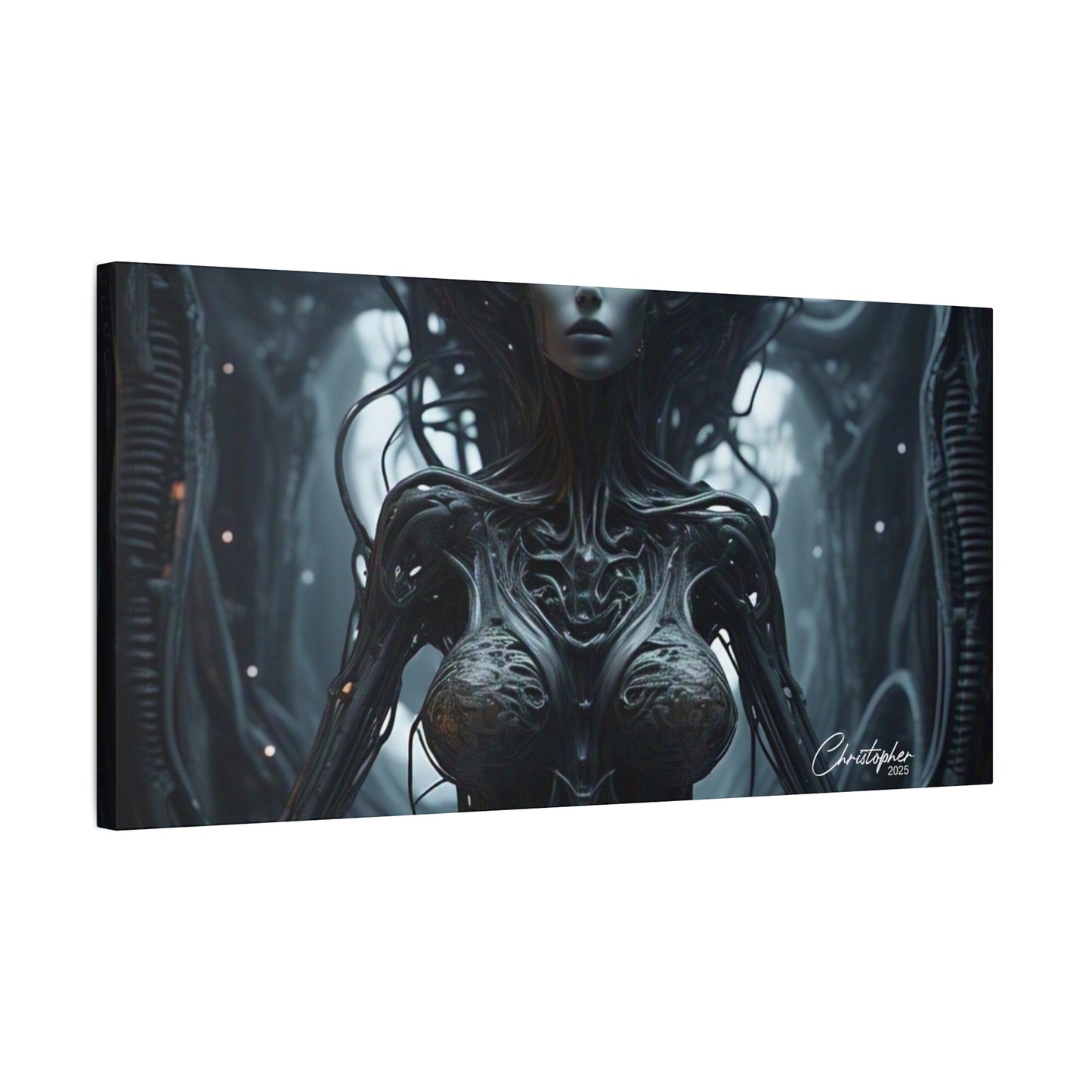 Futuristic Matte Canvas Wall Art – 1.25" Stretched