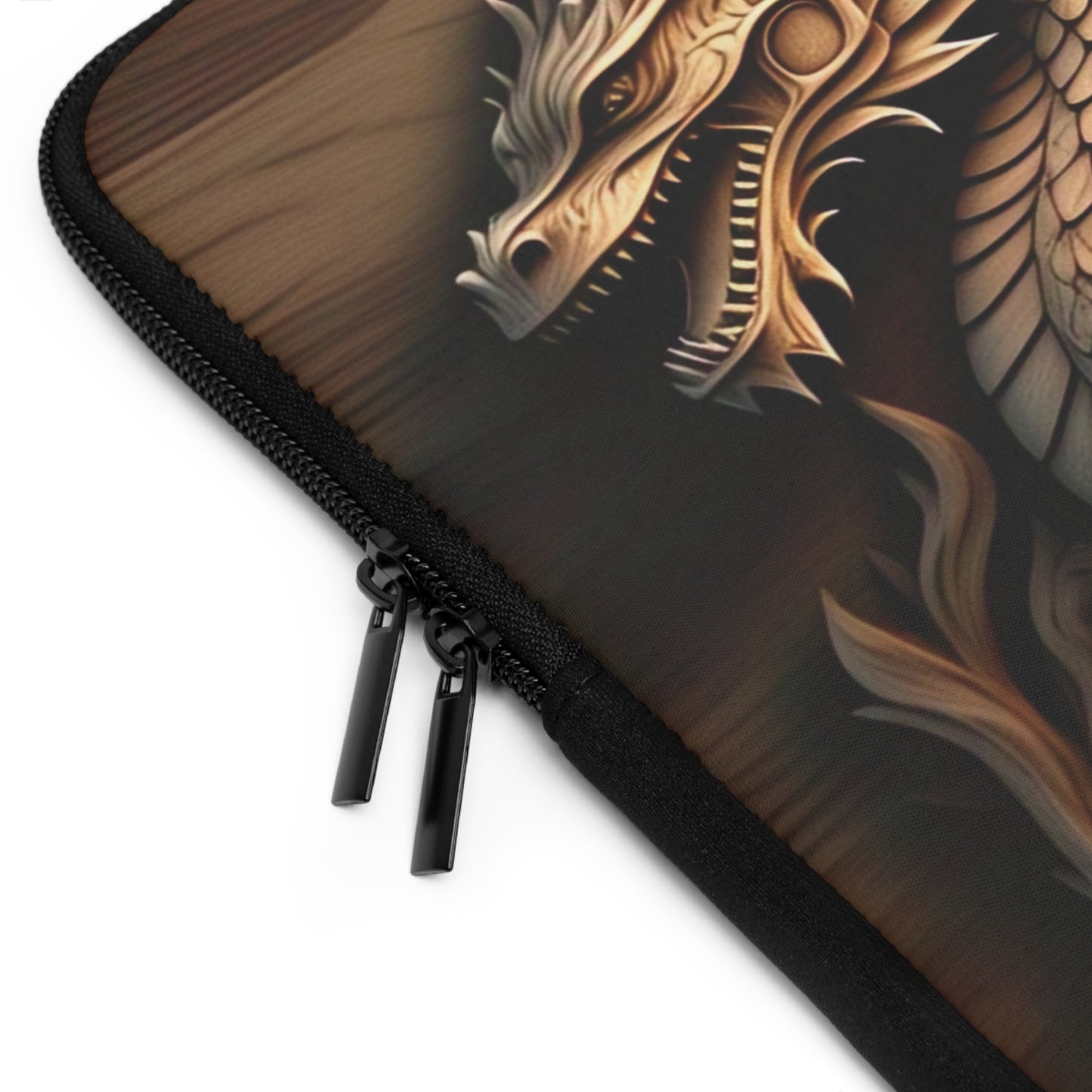 Dragon Carved Laptop Sleeve | Stylish Dragon Sleeve, Unique Gadget Case, Laptop Cover, Gift for Tech Lovers, Fantasy Art