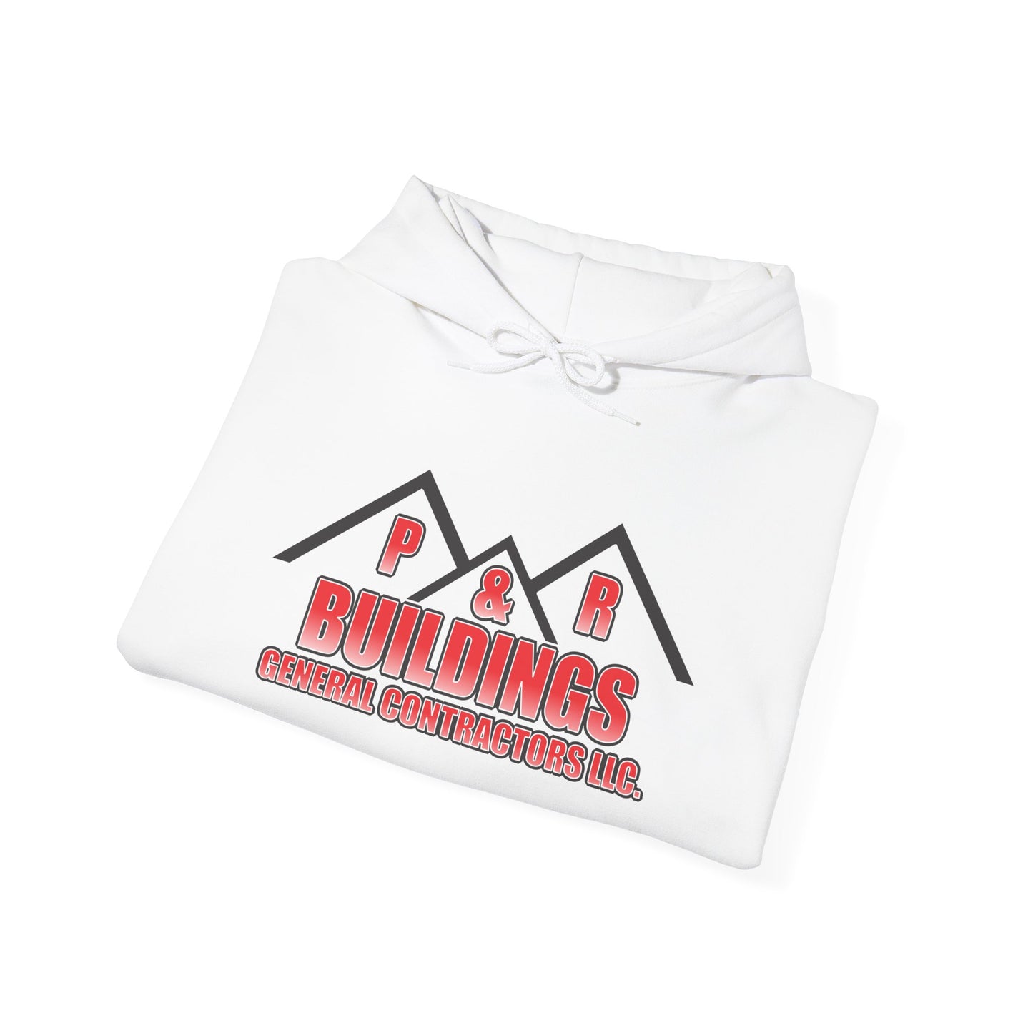 P&R Buildings Logo Hoodie — Custom Contractor License & Phone Number