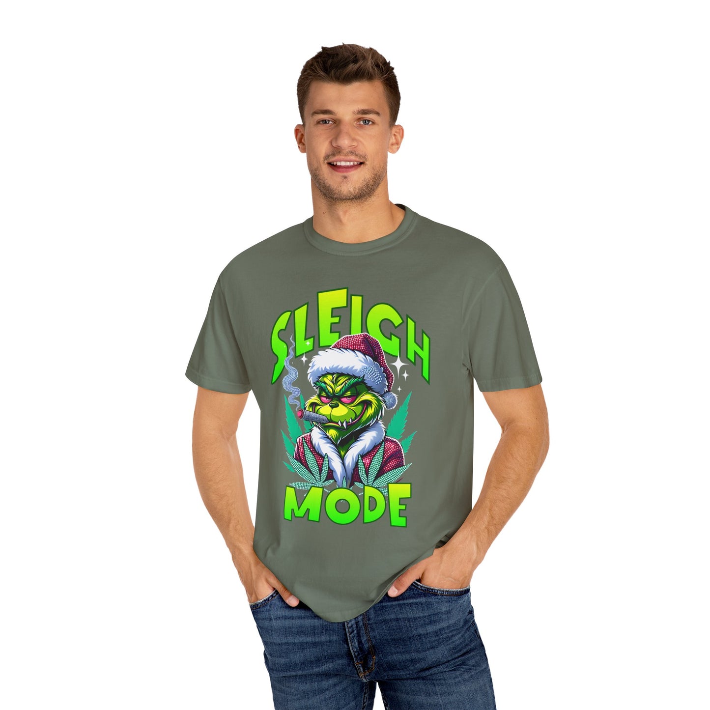 Sleigh Mode T-Shirt — Grinch Holiday Graphic Tee