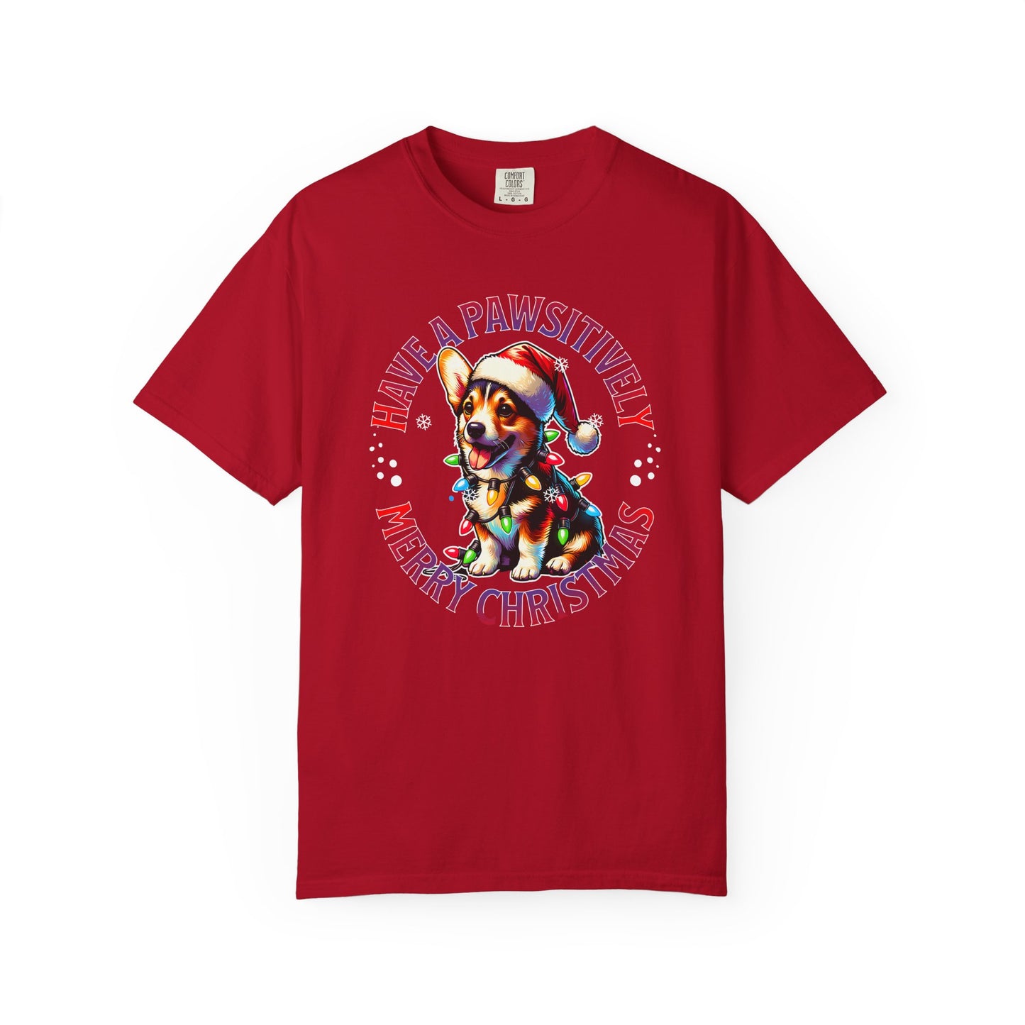 Christmas Corgi T-Shirt – "Have a Pawsitively Merry Christmas" Holiday Tee