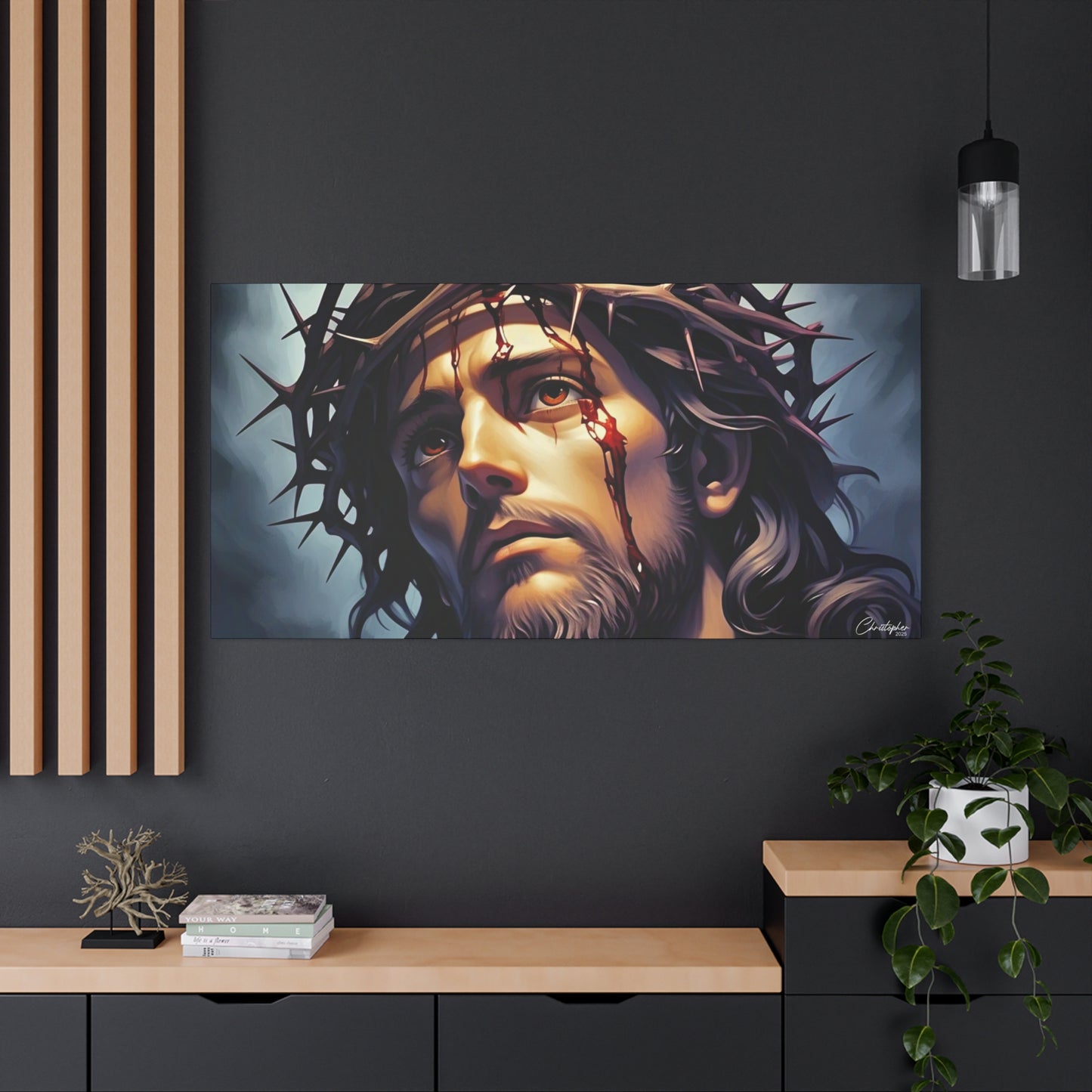 Religious Art Print Canvas, Inspirational Wall Decor, Christian Home Decor, Jesus Art, Gift for Faith-Based Celebrations