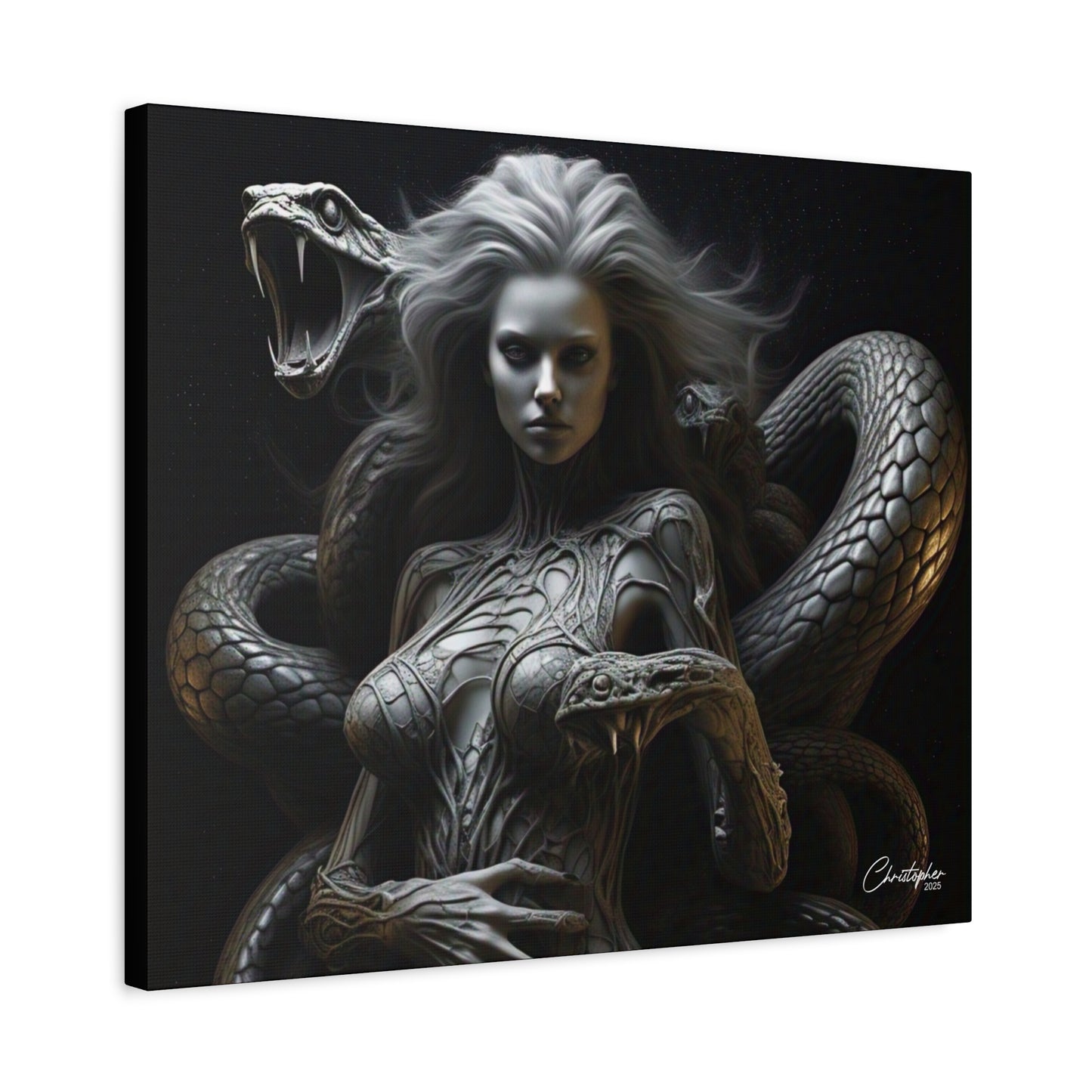 Serpent Goddess Matte Canvas Wall Art