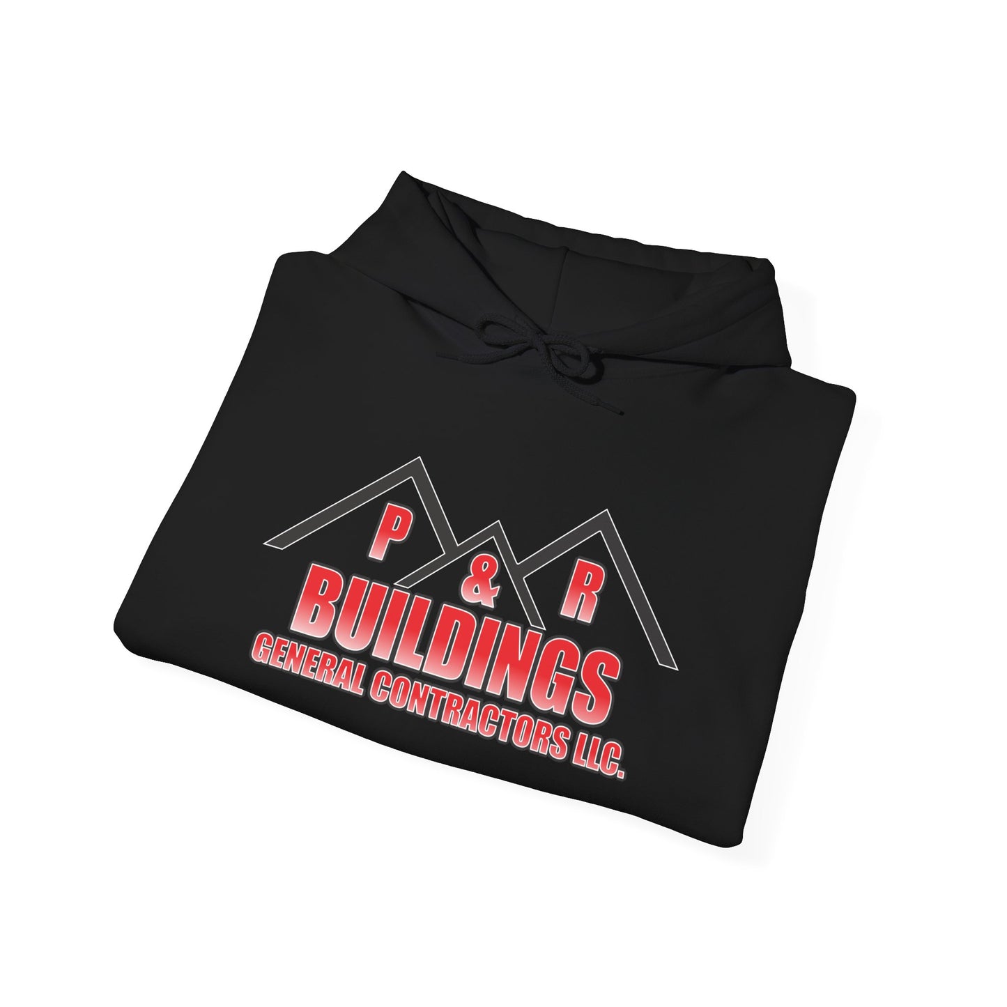 P&R Buildings Logo Hoodie — Custom Contractor License & Phone Number