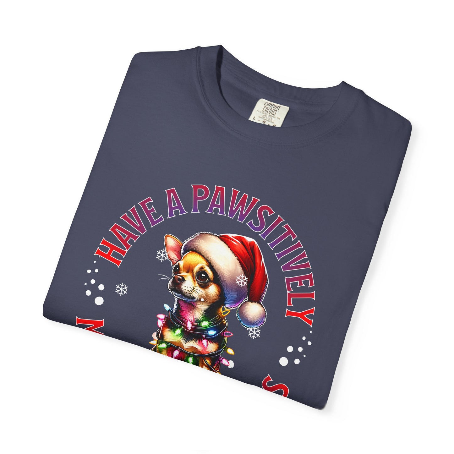 Christmas Puppy T-Shirt — “Have a Pawsitively Merry Christmas” Holiday Tee