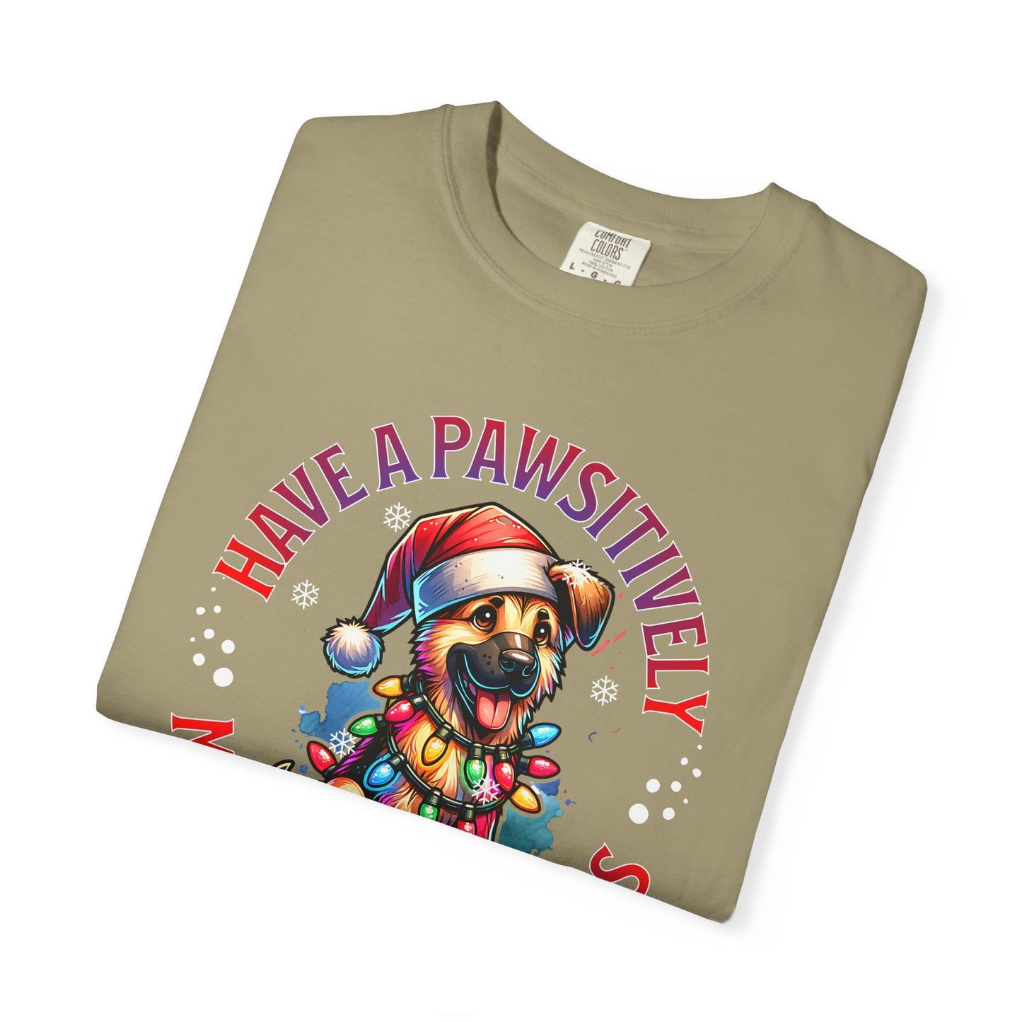 Christmas German Shepard T-Shirt — "Have a Pawsitively Merry Christmas" Holiday Tee