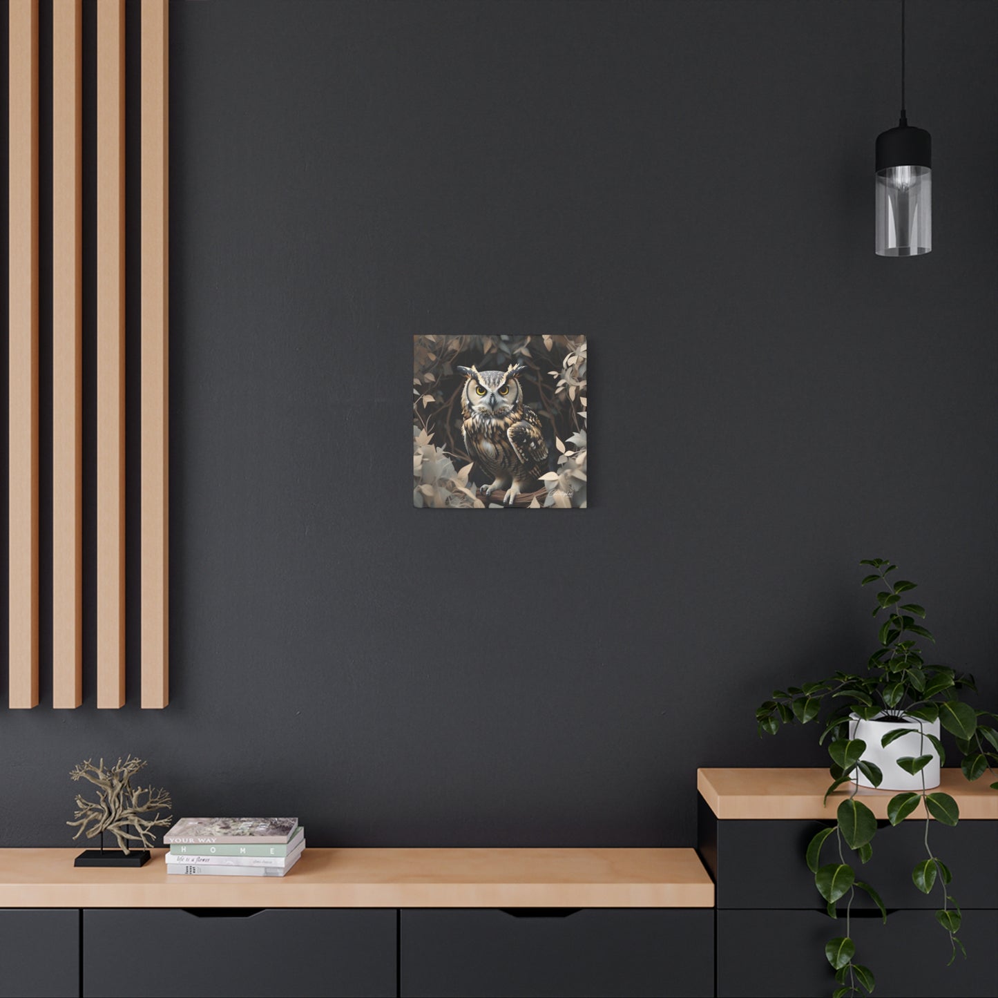 Realistic Owl Canvas Art - Nature Wall Decor for Home & Office