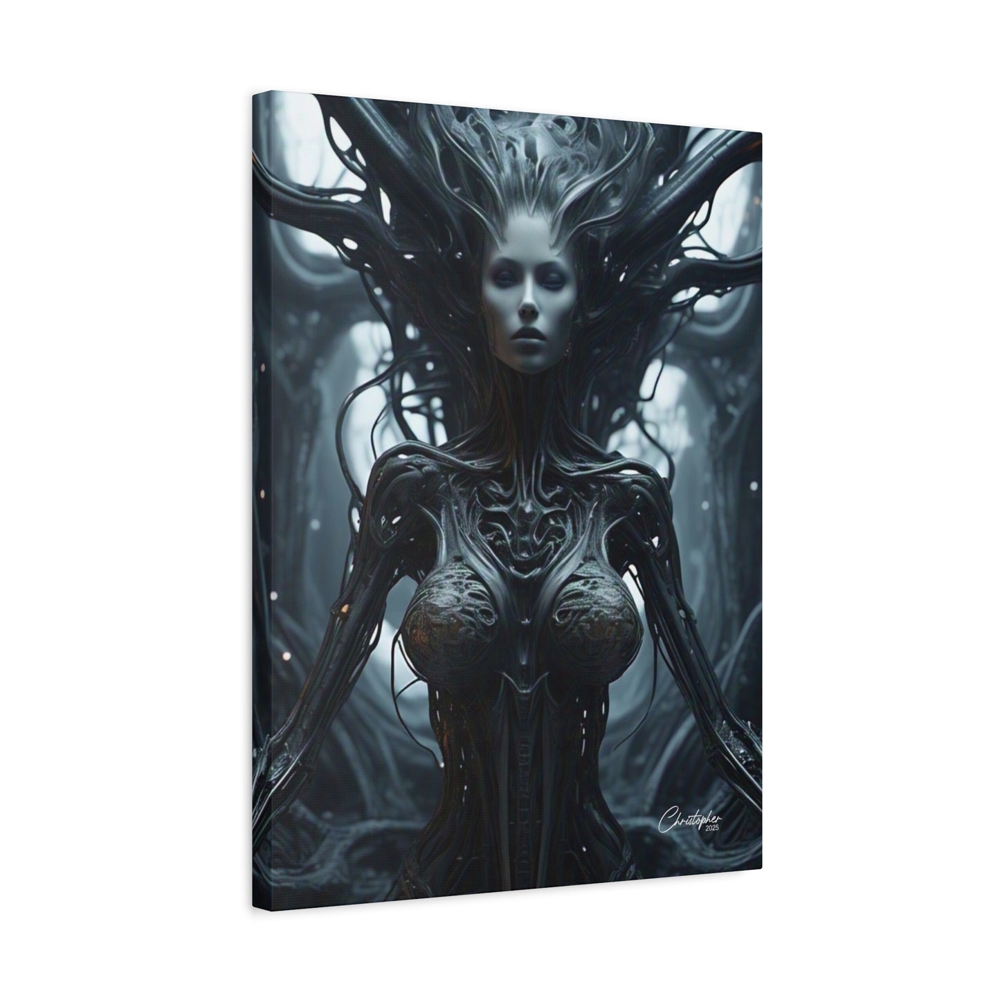 Futuristic Matte Canvas Wall Art – 1.25" Stretched