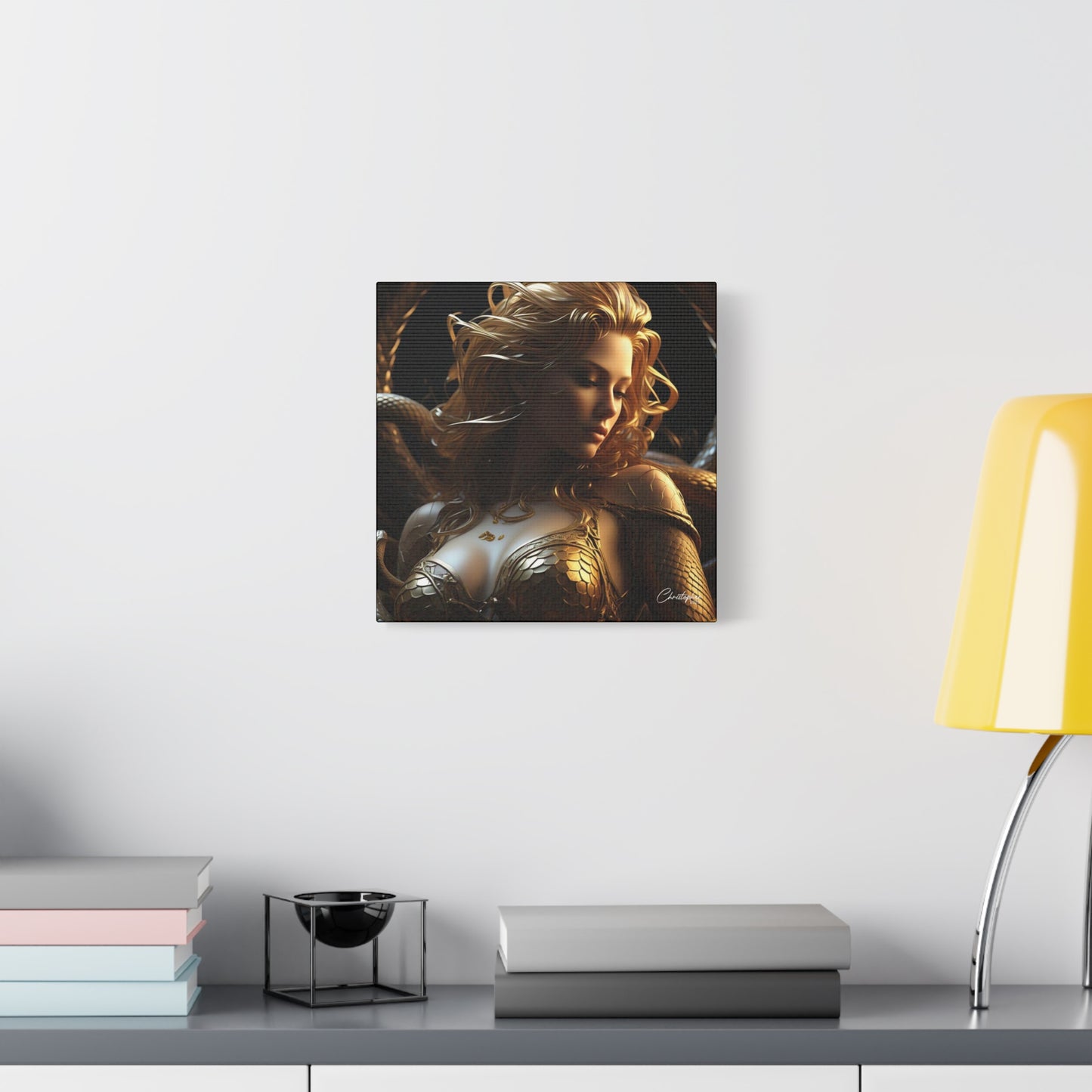 Fantasy Art Canvas Print - Serpent Goddess Home Decor