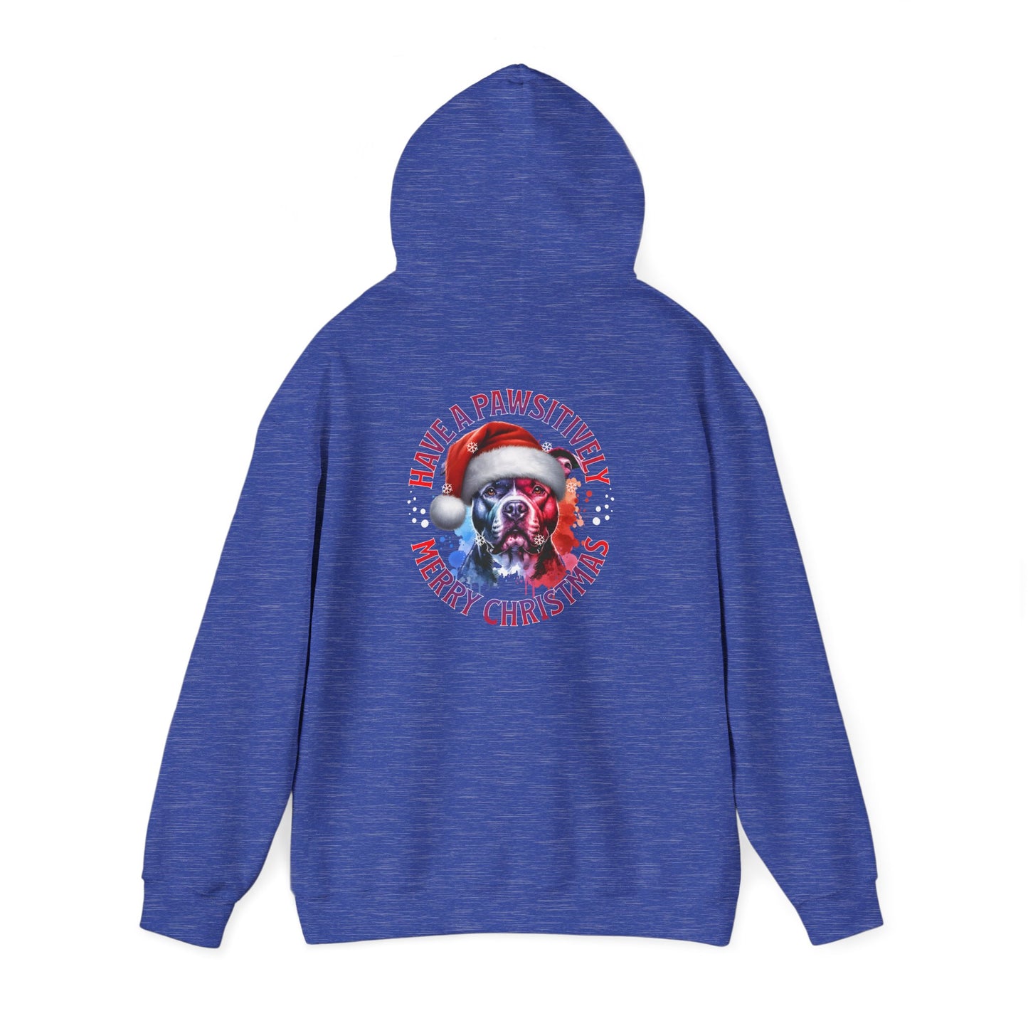 Christmas Pack Pit Bull Hoodie – "Have a Pawsitively Merry Christmas" Festive Sweatshirt