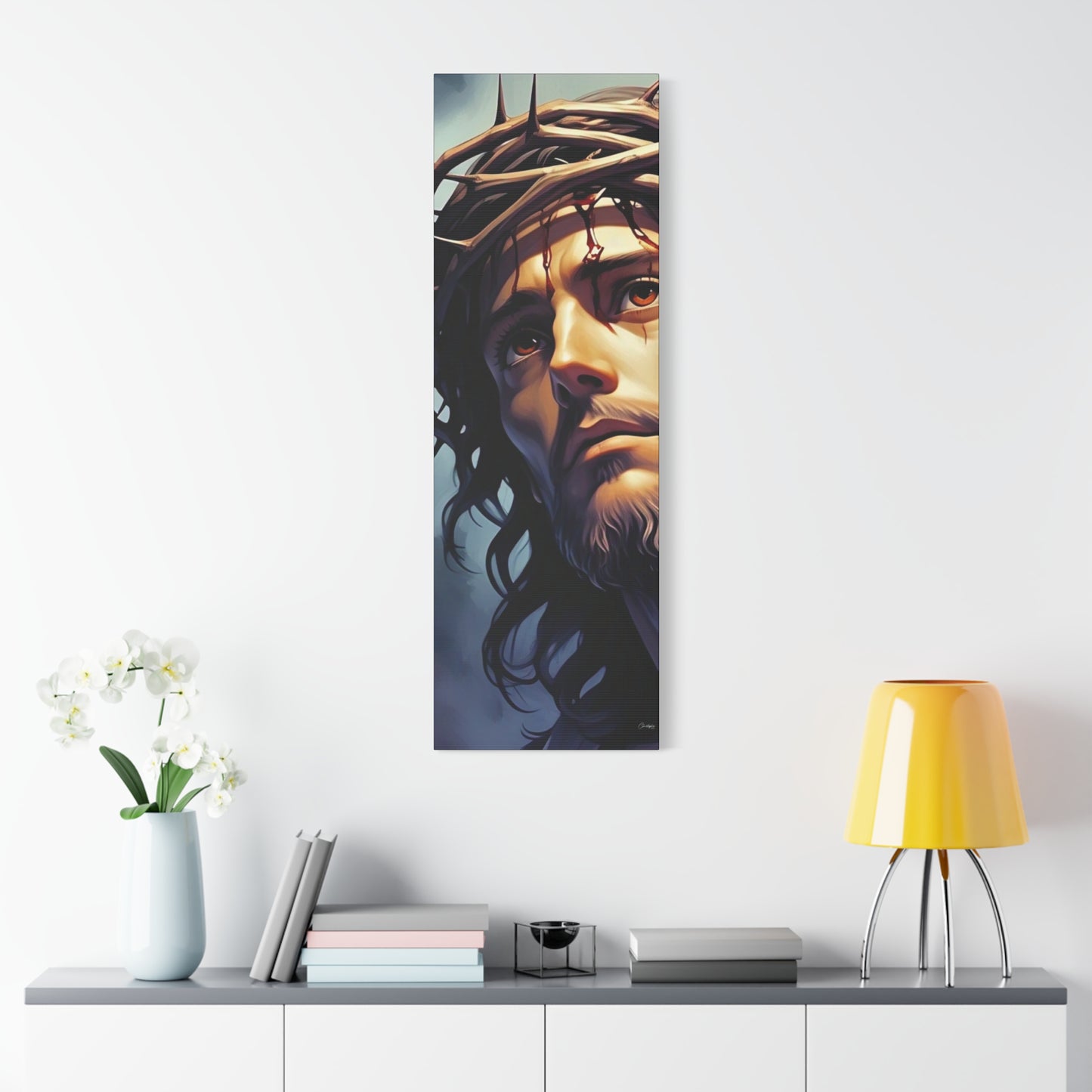 Religious Art Print Canvas, Inspirational Wall Decor, Christian Home Decor, Jesus Art, Gift for Faith-Based Celebrations