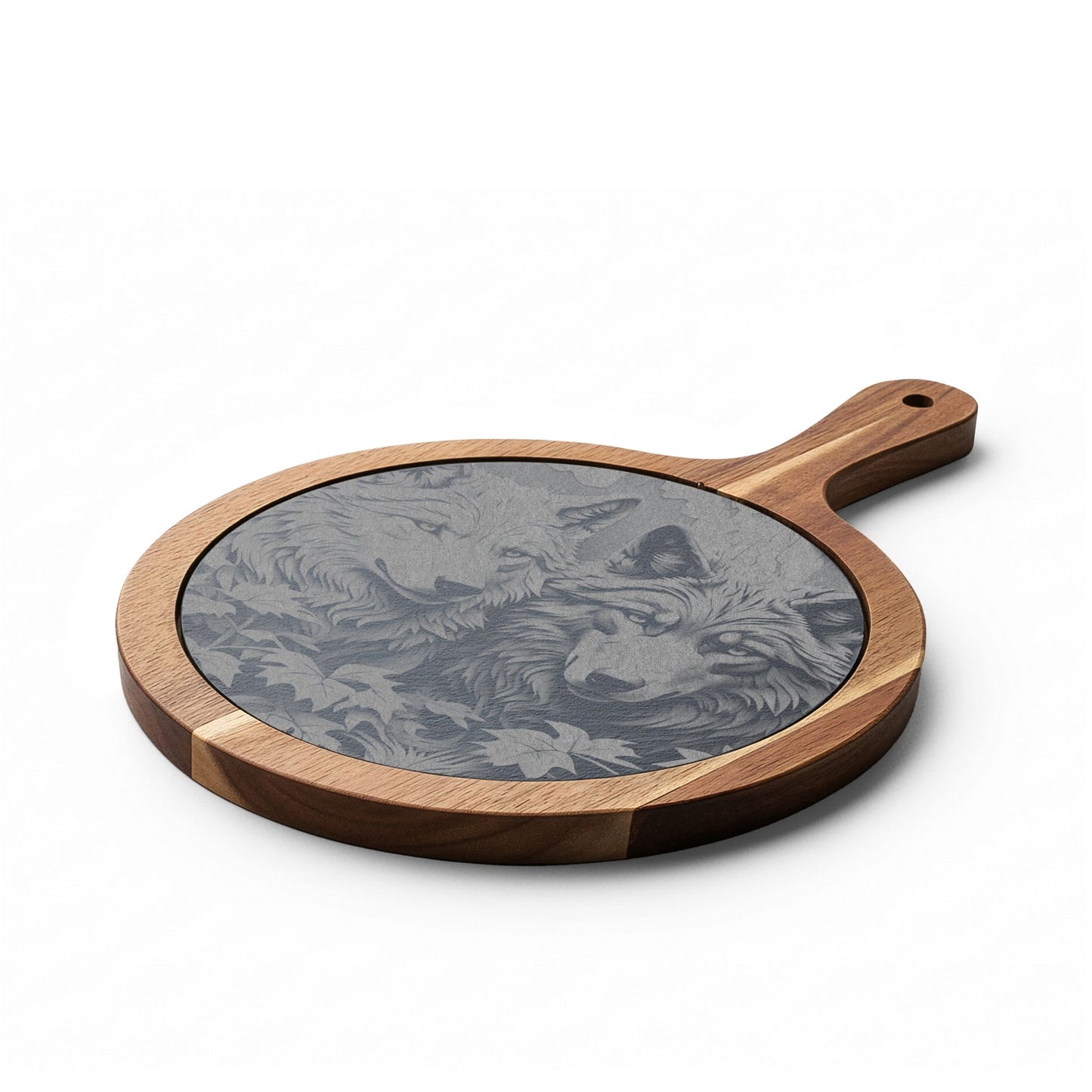 Engraved Wolf Charcuterie Board