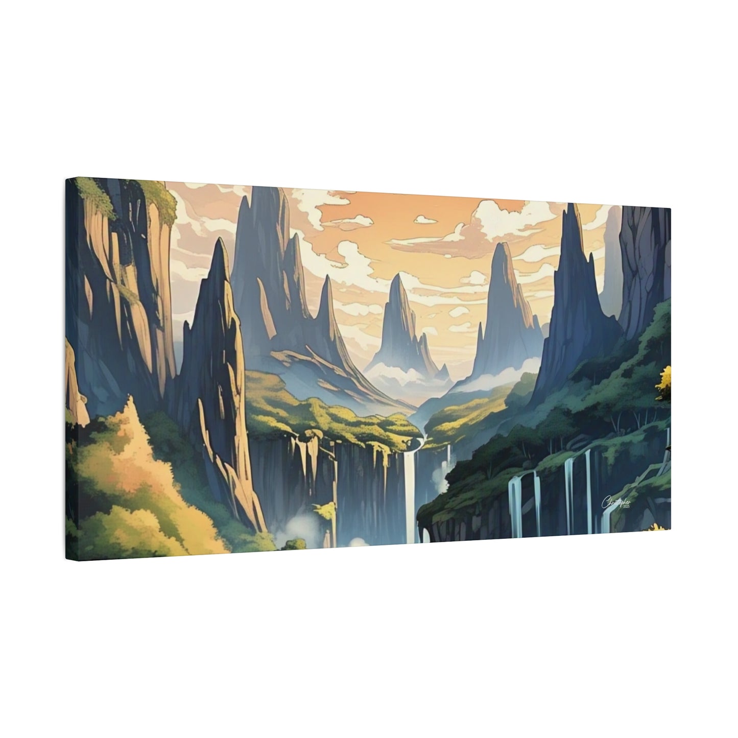 Serene Landscape Canvas Wall Art, Nature Home Decor, Tranquil Living Room Accent, Gift for Nature Lovers, Gallery Wall Piece