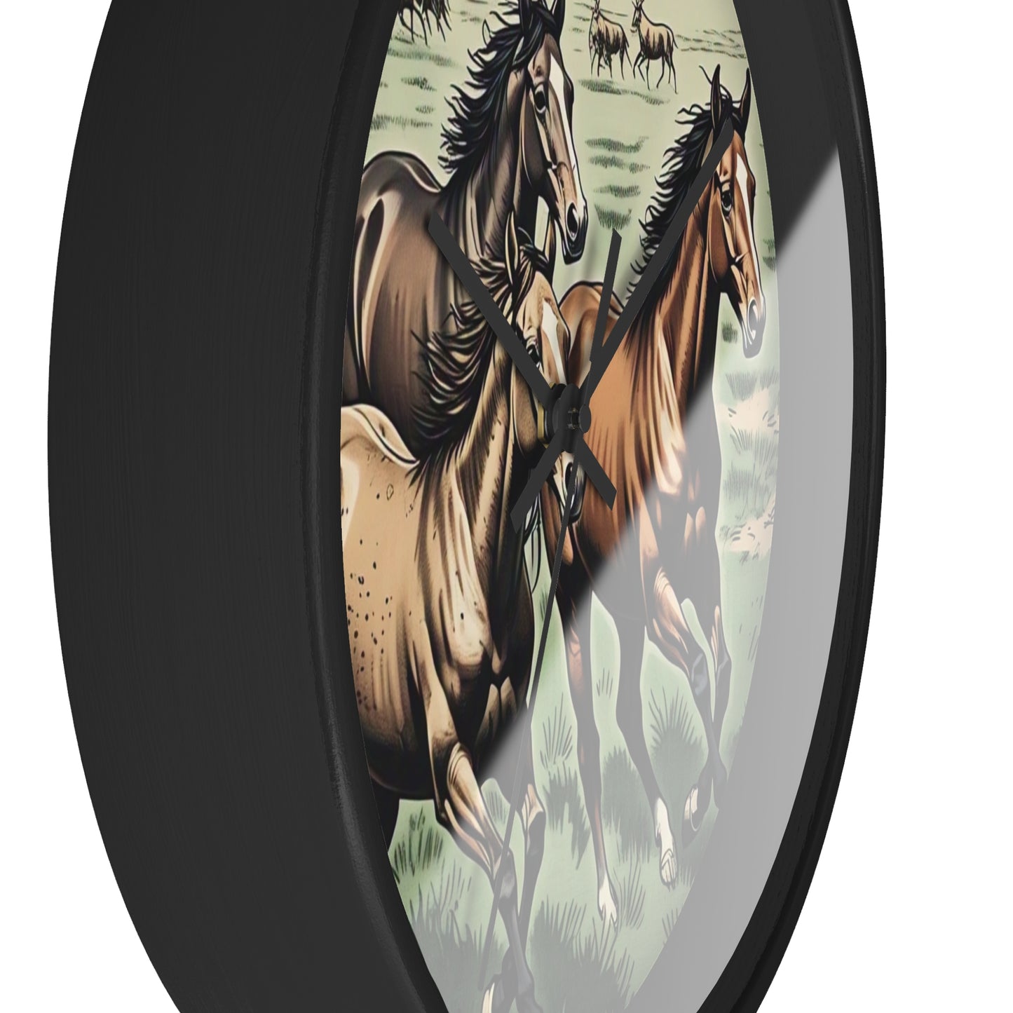 Rustic Horse Wall Clock - Equestrian Decor, Farmhouse Style, Gift for Horse Lovers, Country Home Decor, Western Wall Art