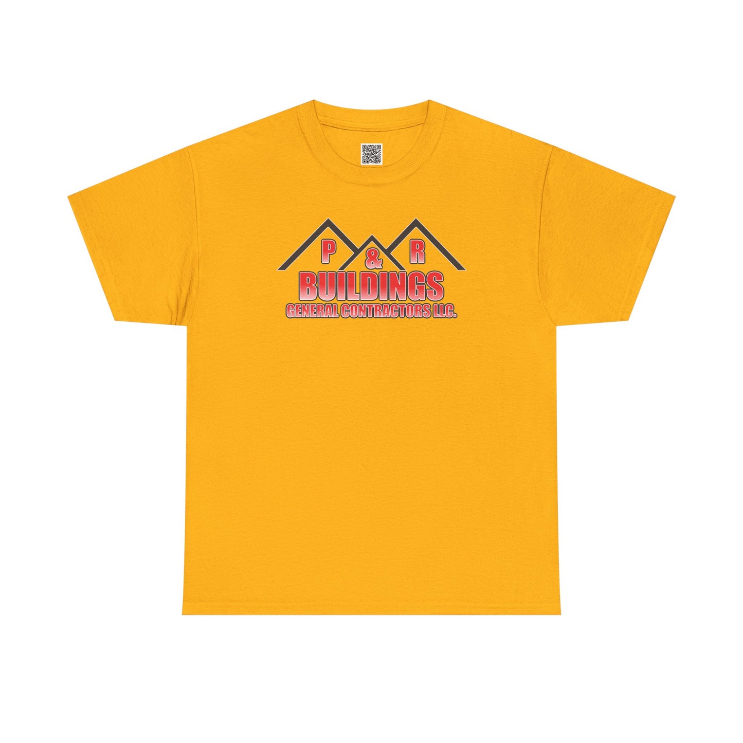 P&R BUILDINGS Logo Tee — Built Kings Contractor T‑Shirt (Phone & License Info on Back)