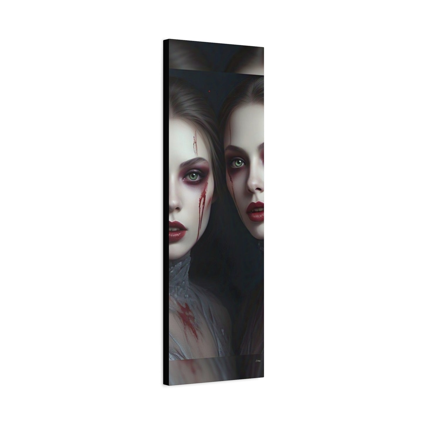 Spooky Art Canvas Print, Matte Canvas, Stretched Wall Decor, Gothic Home Decor, Halloween Art, Unique Gift