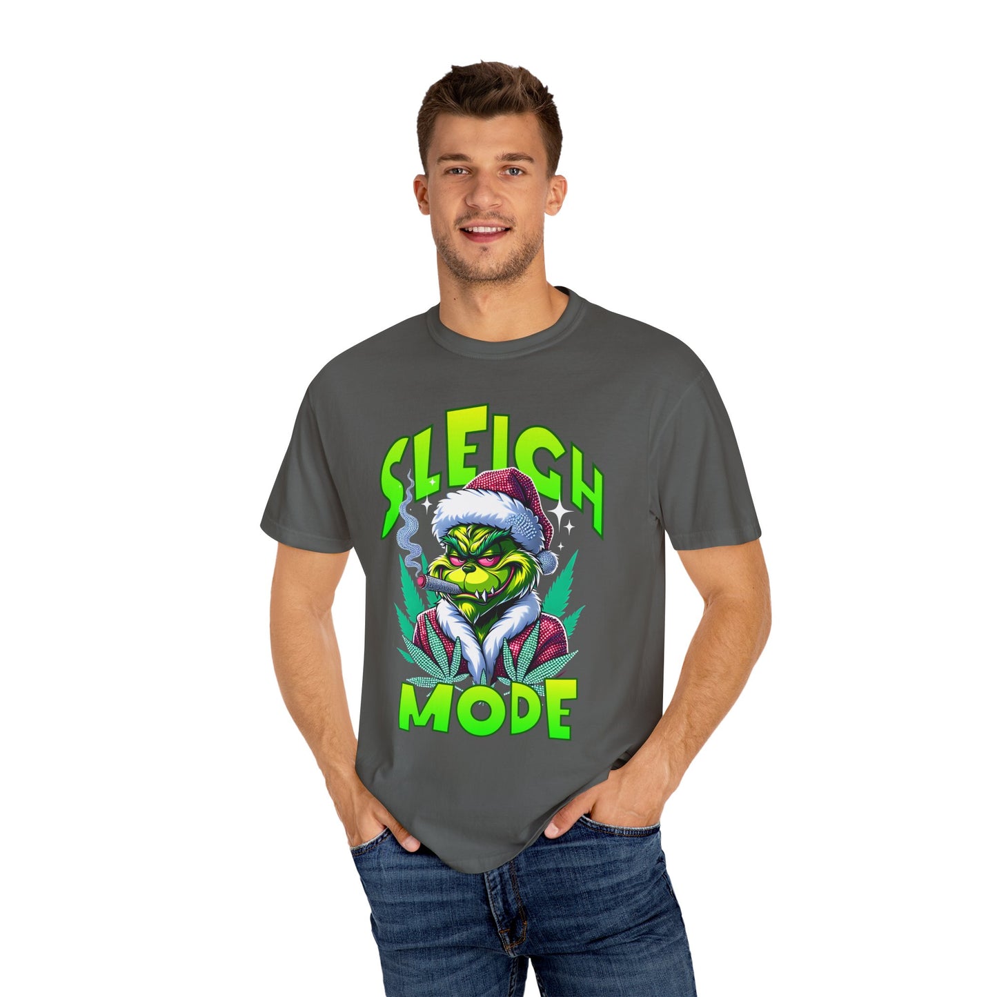 Sleigh Mode T-Shirt — Grinch Holiday Graphic Tee