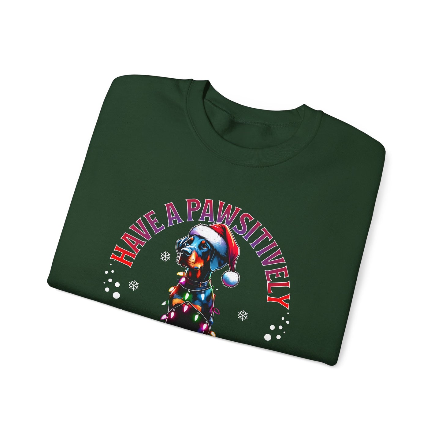 Christmas Dog Sweatshirt – "Have a Pawsitively Merry Christmas" Holiday Crewneck