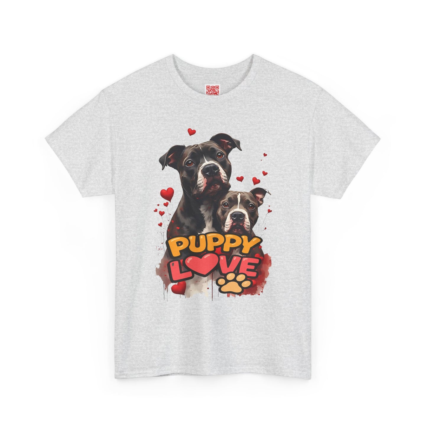 Puppy Love T-Shirt — Cute Dog Hearts Graphic Tee for Dog Lovers