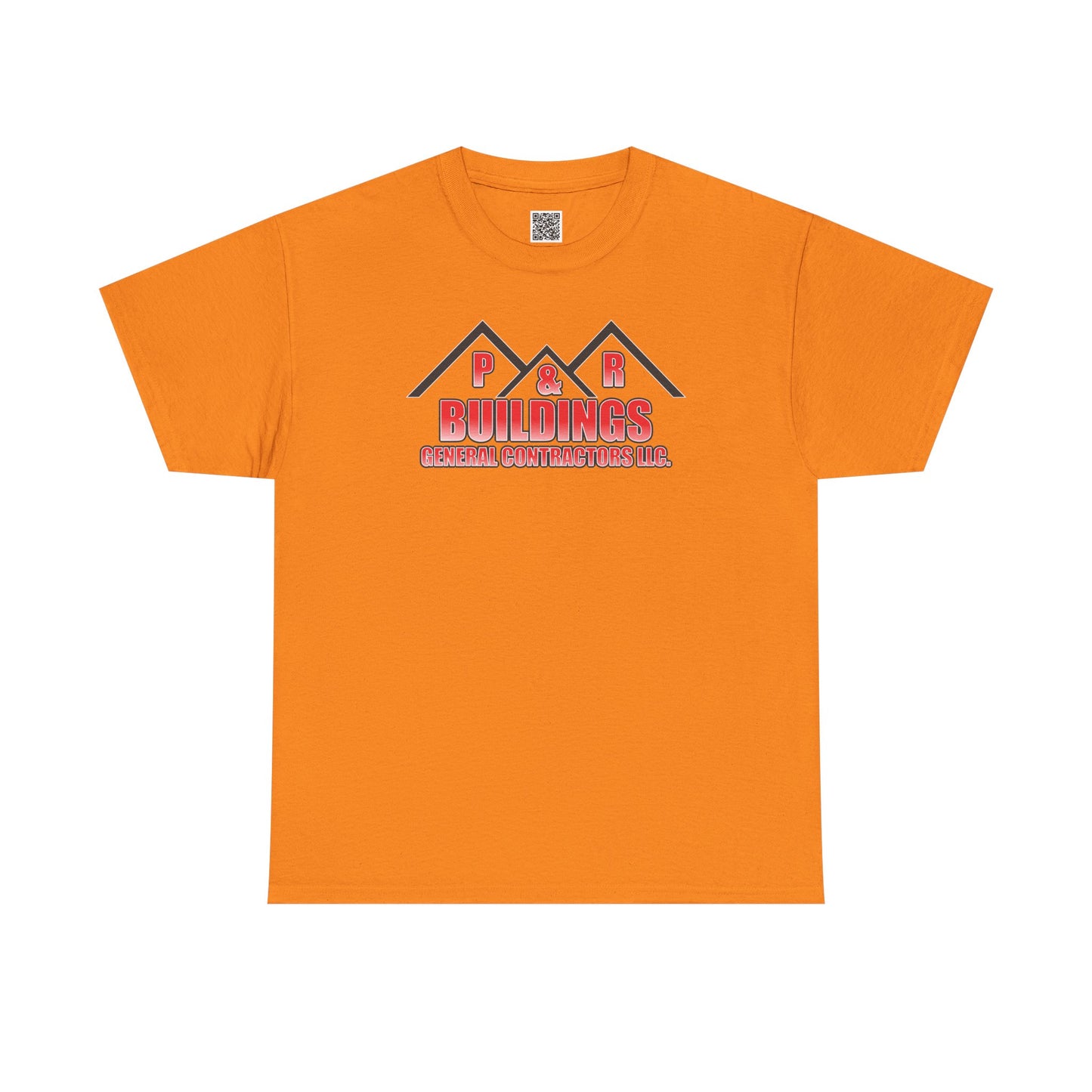 P&R BUILDINGS Logo Tee — Built Kings Contractor T‑Shirt (Phone & License Info on Back)