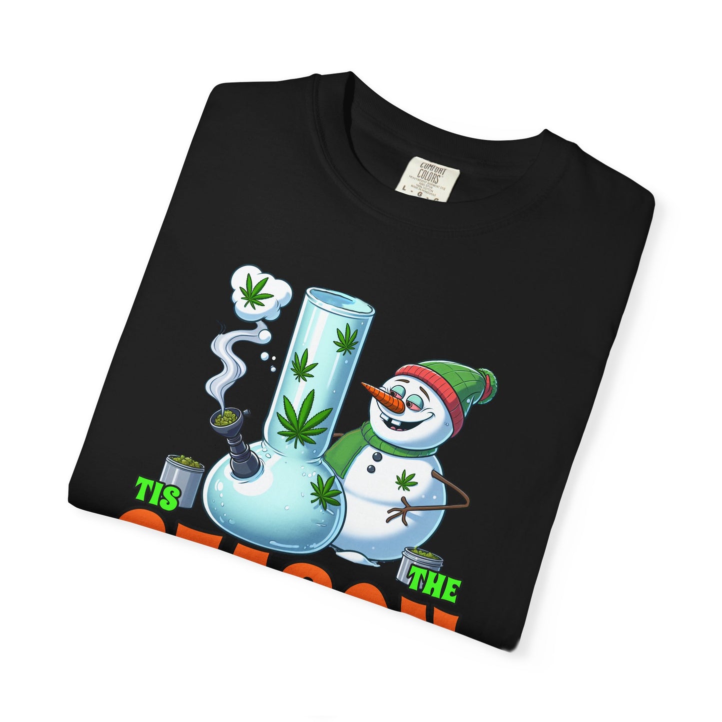 Holiday Cannabis Fun T-Shirt | Merry Season Tee, Unisex Gift, Party Apparel, 420 Friendly, Winter Social Wear