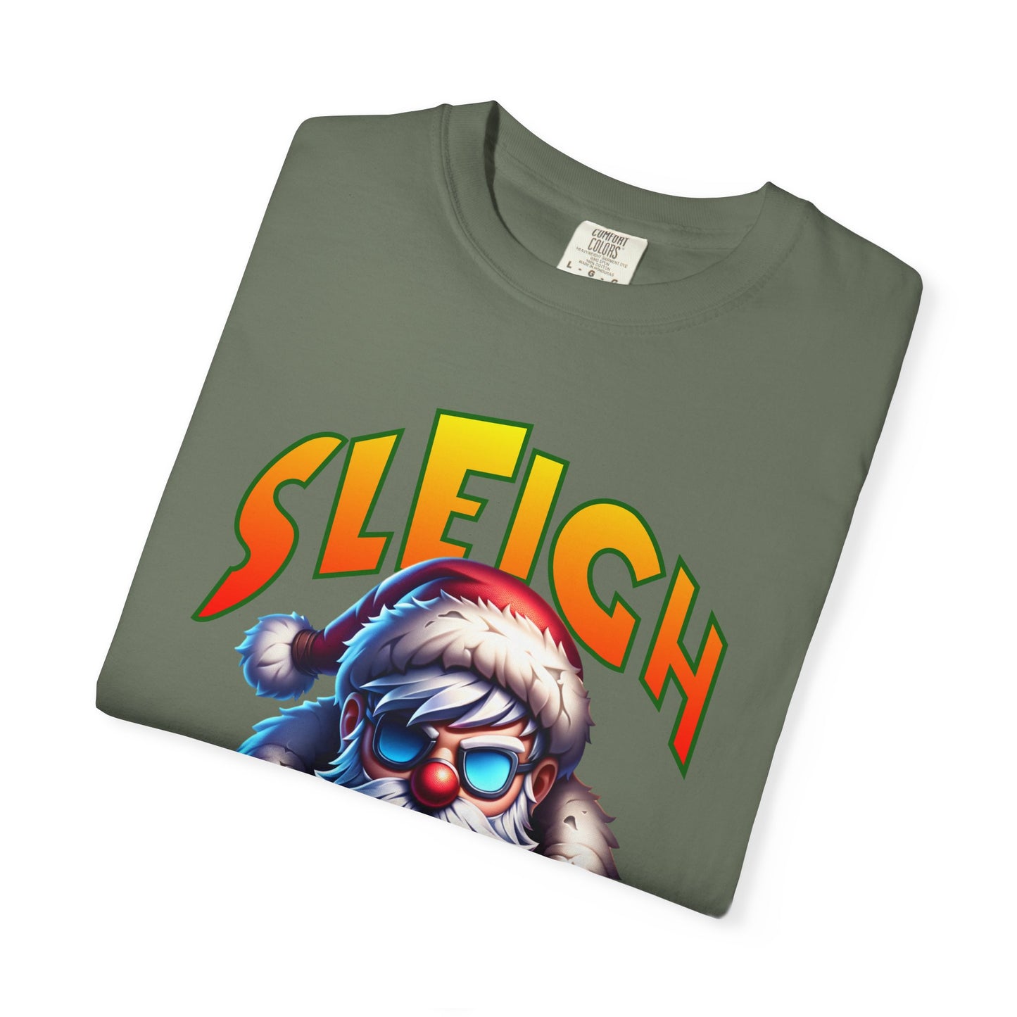 Sleigh Mode T-Shirt — Cool Santa Graphic Holiday Tee