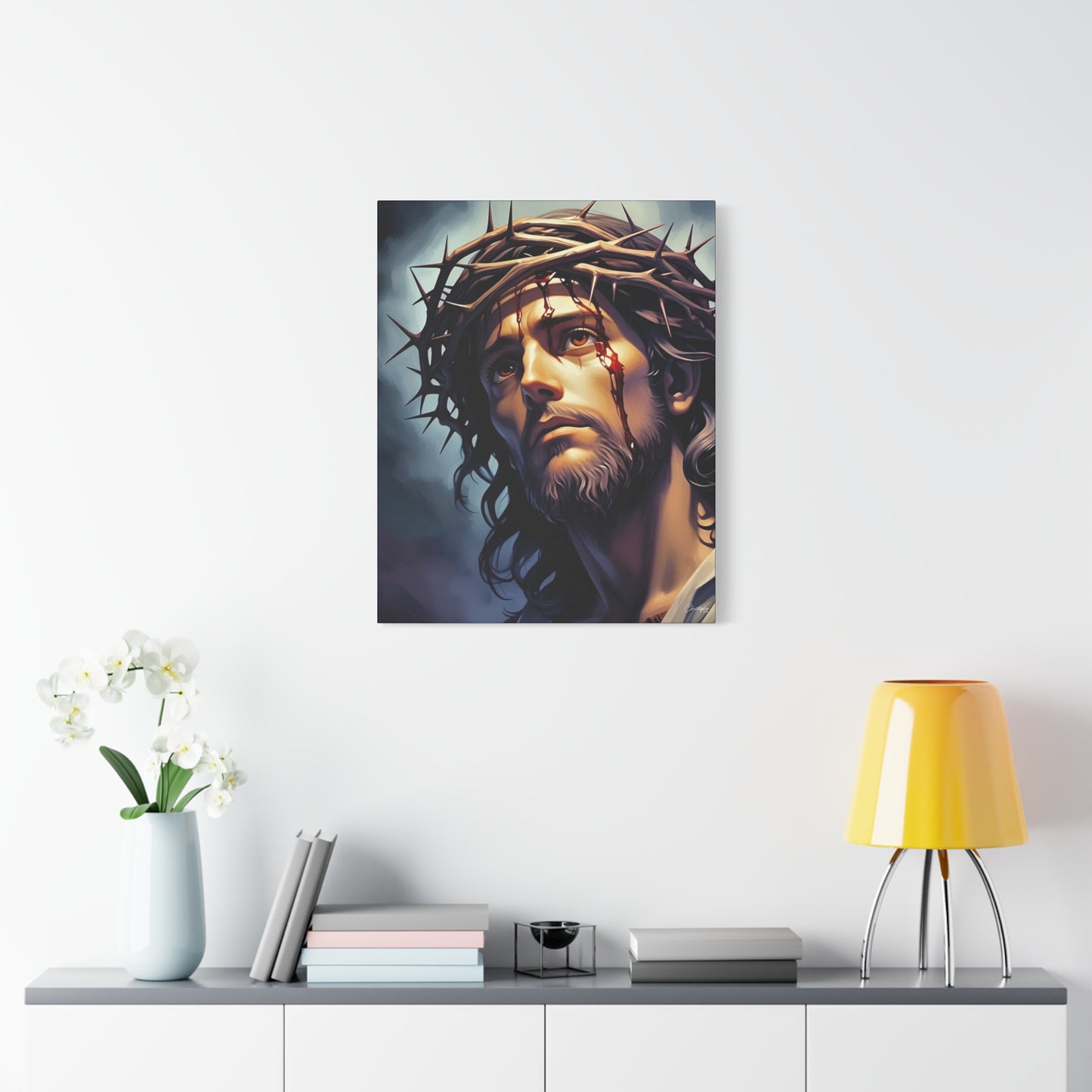 Religious Art Print Canvas, Inspirational Wall Decor, Christian Home Decor, Jesus Art, Gift for Faith-Based Celebrations