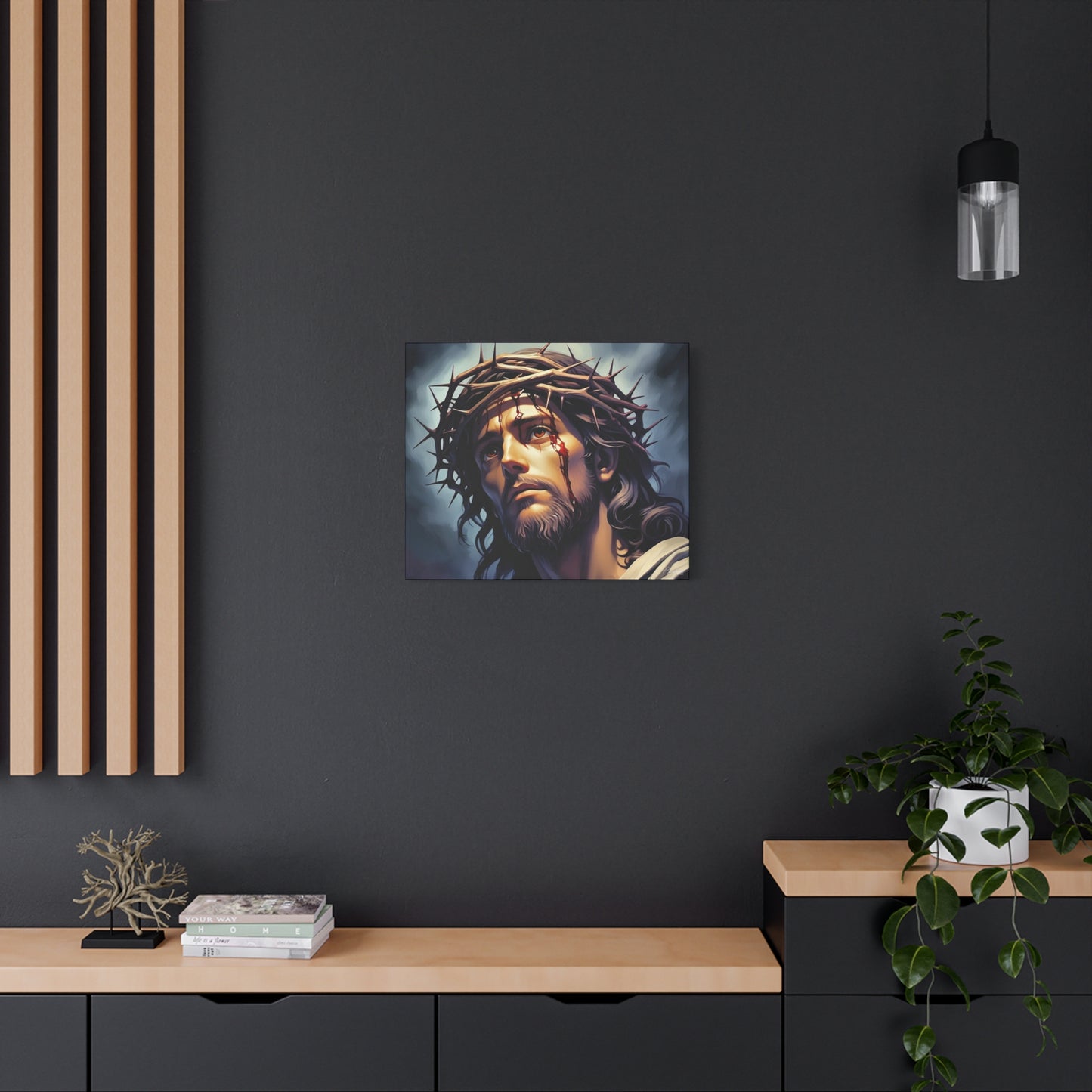 Religious Art Print Canvas, Inspirational Wall Decor, Christian Home Decor, Jesus Art, Gift for Faith-Based Celebrations