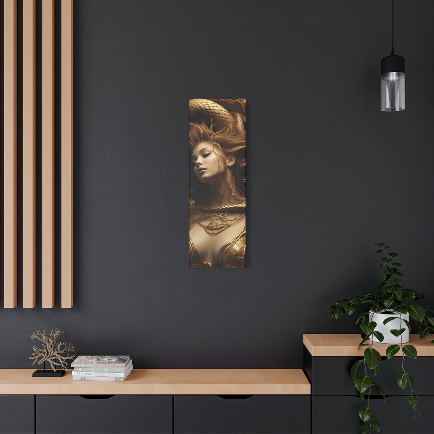 Goddess of Serpents Canvas Art - Stretched Matte Wall Decor