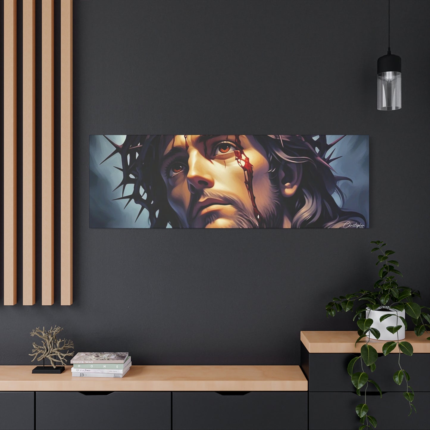 Religious Art Print Canvas, Inspirational Wall Decor, Christian Home Decor, Jesus Art, Gift for Faith-Based Celebrations