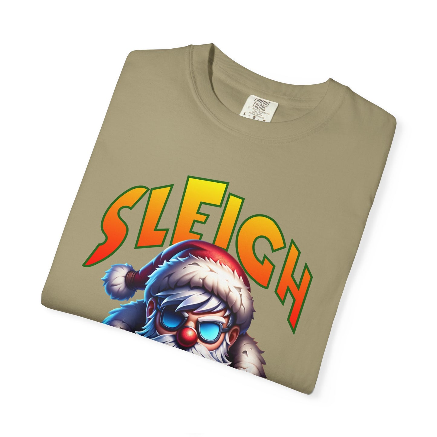 Sleigh Mode T-Shirt — Cool Santa Graphic Holiday Tee
