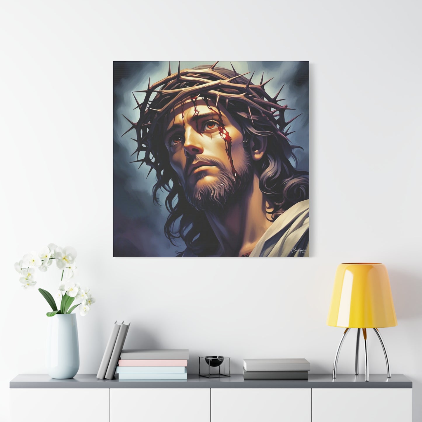 Religious Art Print Canvas, Inspirational Wall Decor, Christian Home Decor, Jesus Art, Gift for Faith-Based Celebrations