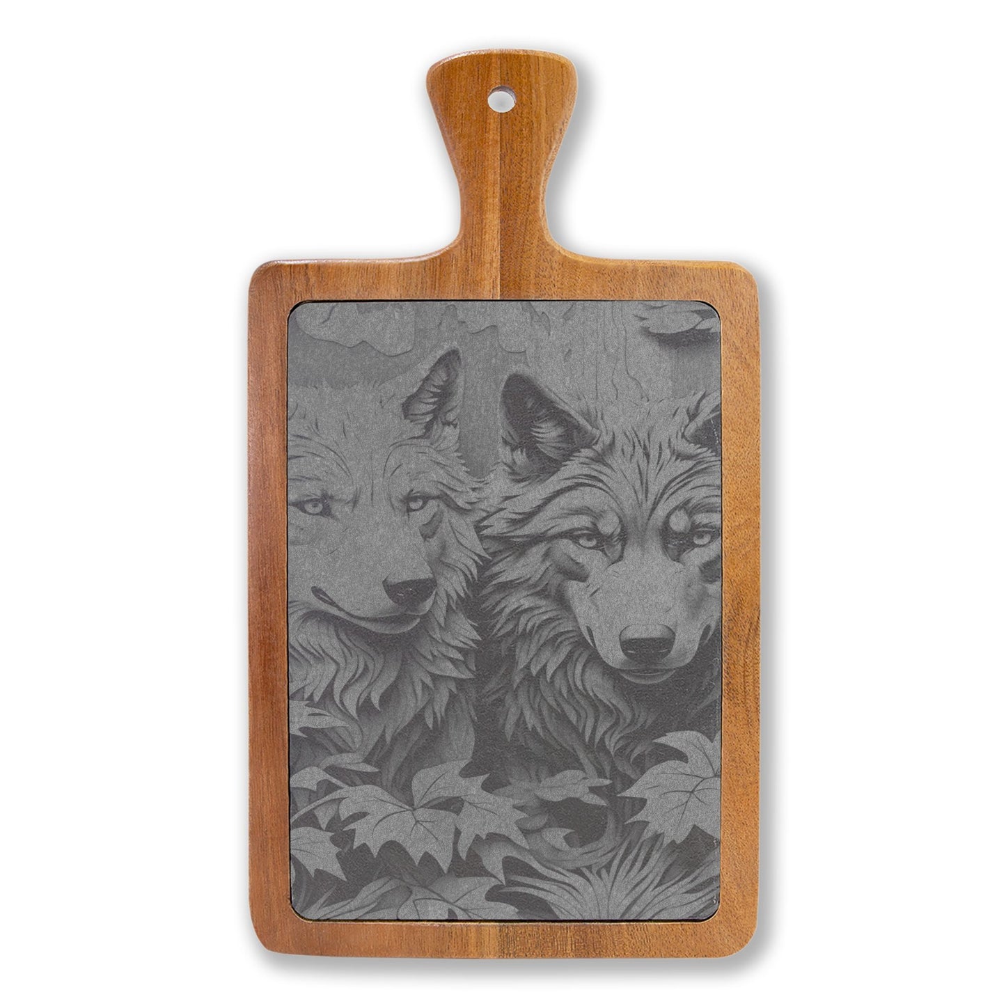 Engraved Wolf Charcuterie Board