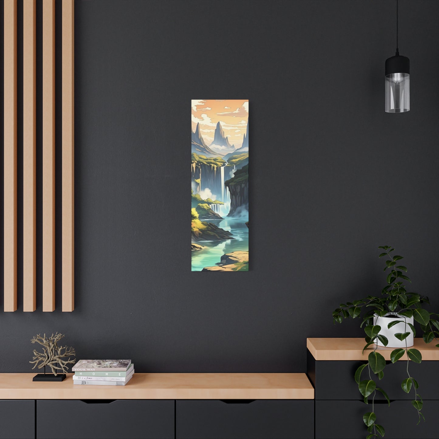 Serene Landscape Canvas Wall Art, Nature Home Decor, Tranquil Living Room Accent, Gift for Nature Lovers, Gallery Wall Piece