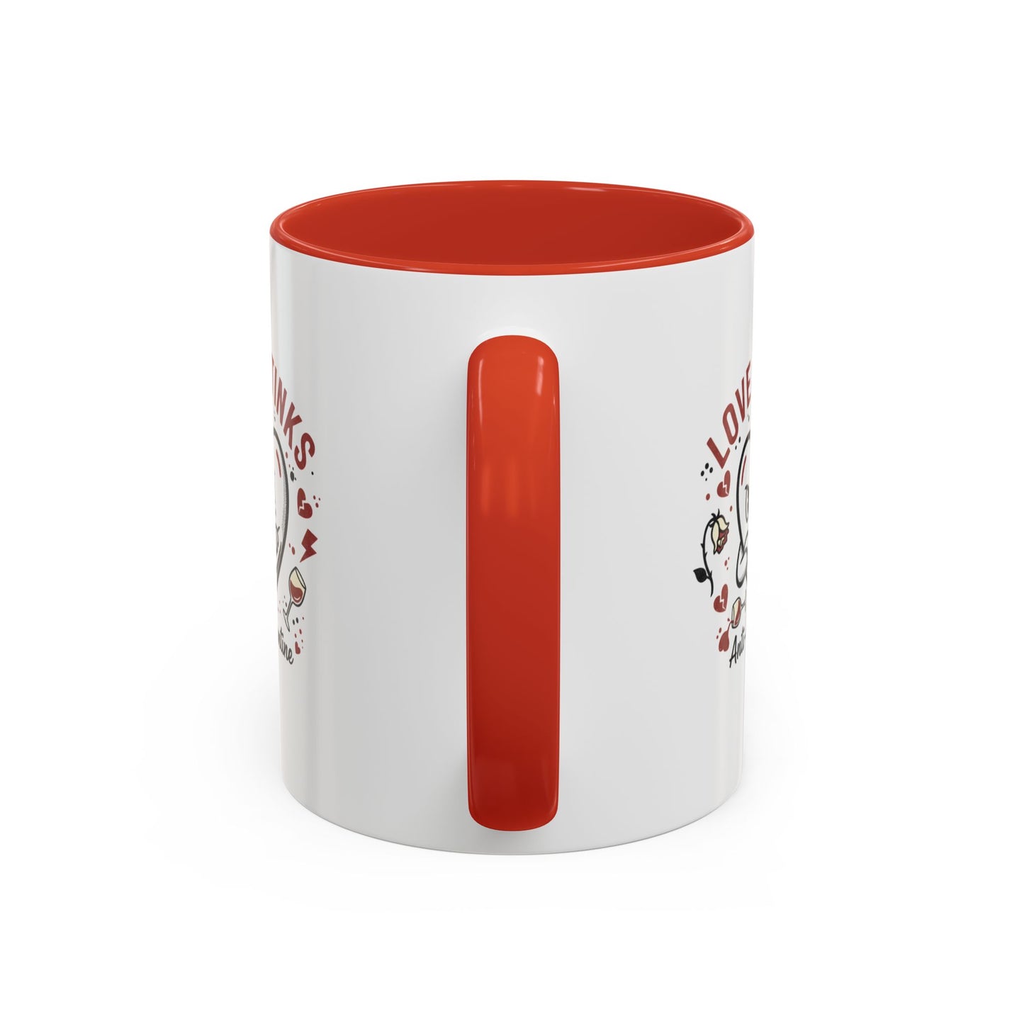 Coffee Mug — "Love Stinks" Anti-Valentine Heart Accent Mug (11/15oz)