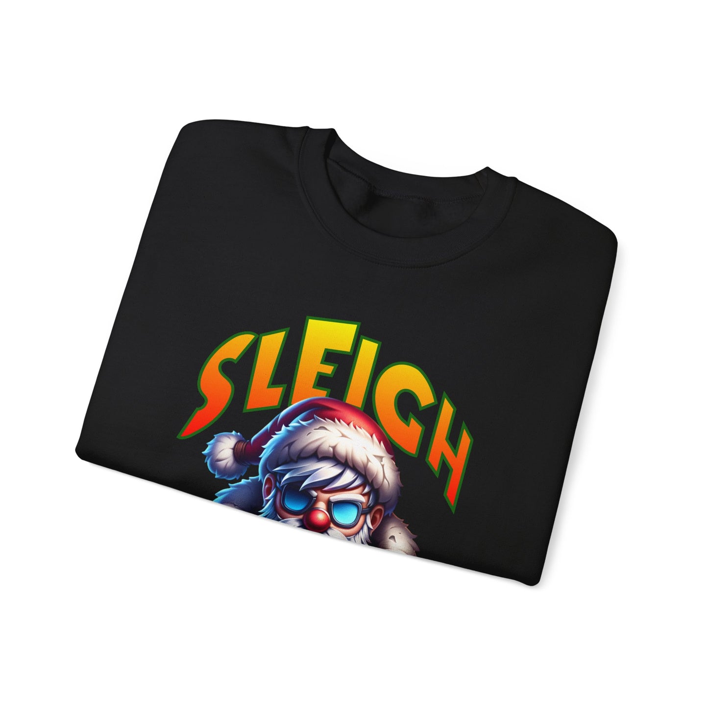 Sleigh Mode Sweatshirt — Cool Santa Graphic Holiday Crewneck