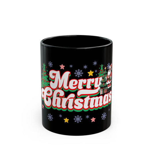 Merry Christmas Black Mug