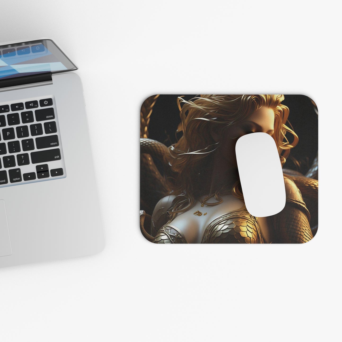 Golden Goddess Mouse Pad - Elegant Design for Gaming & Office