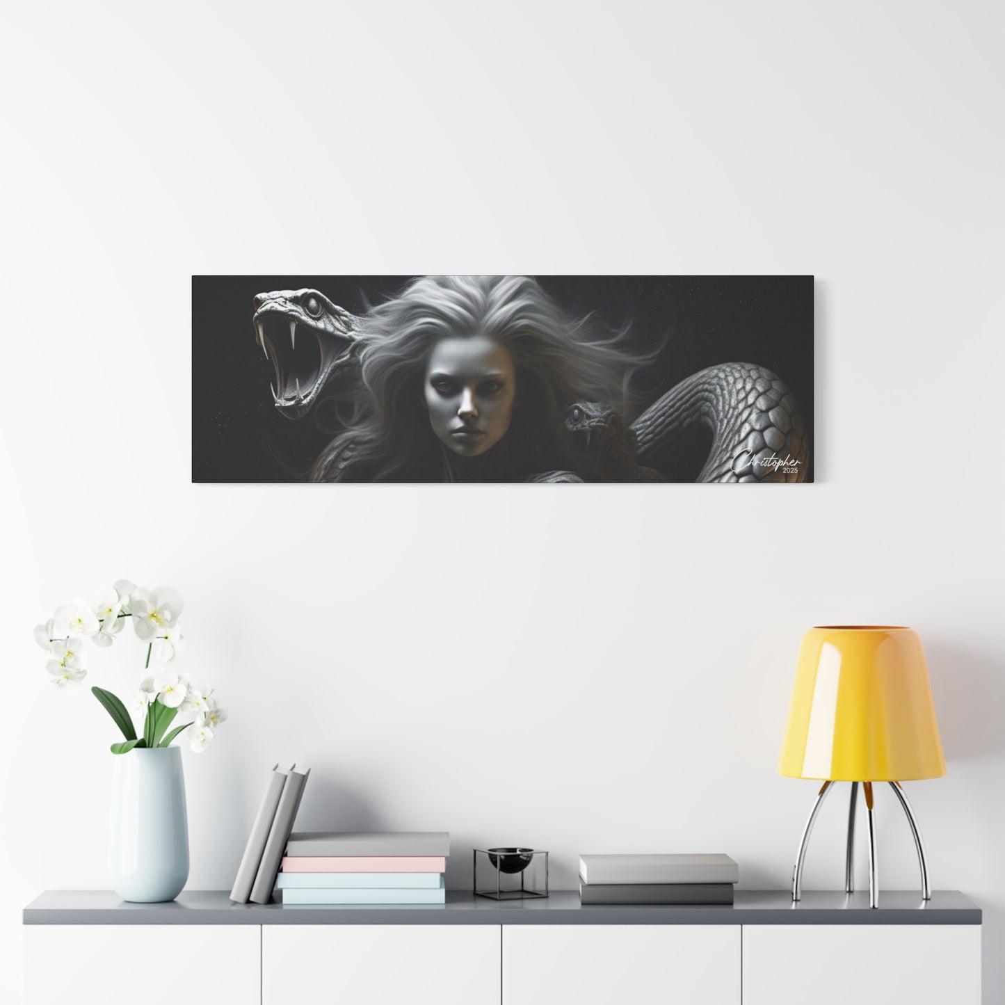 Serpent Goddess Matte Canvas Wall Art