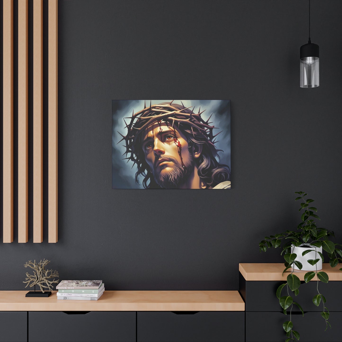 Religious Art Print Canvas, Inspirational Wall Decor, Christian Home Decor, Jesus Art, Gift for Faith-Based Celebrations
