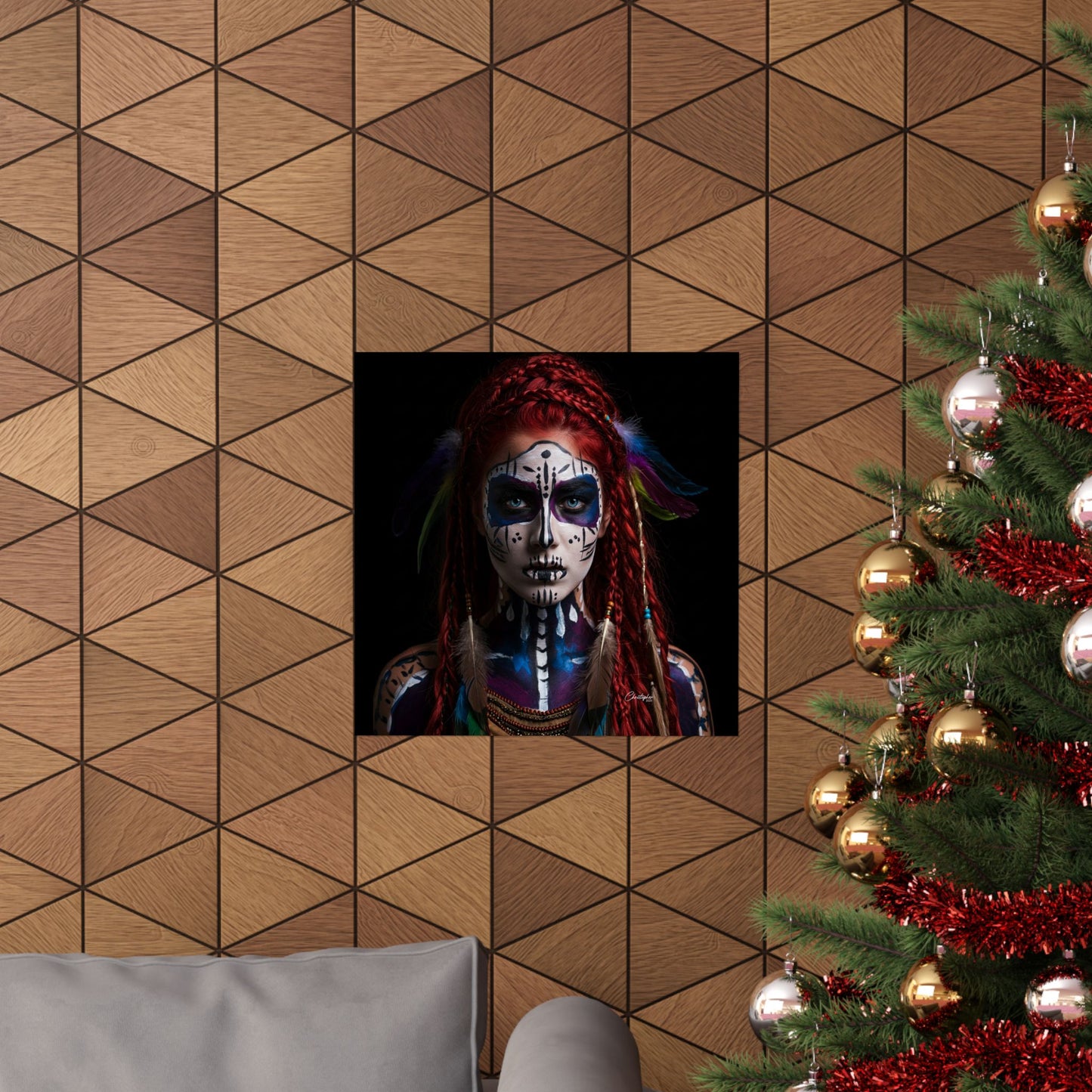 Bohemian Wall Art Print, Tribal Vertical Poster