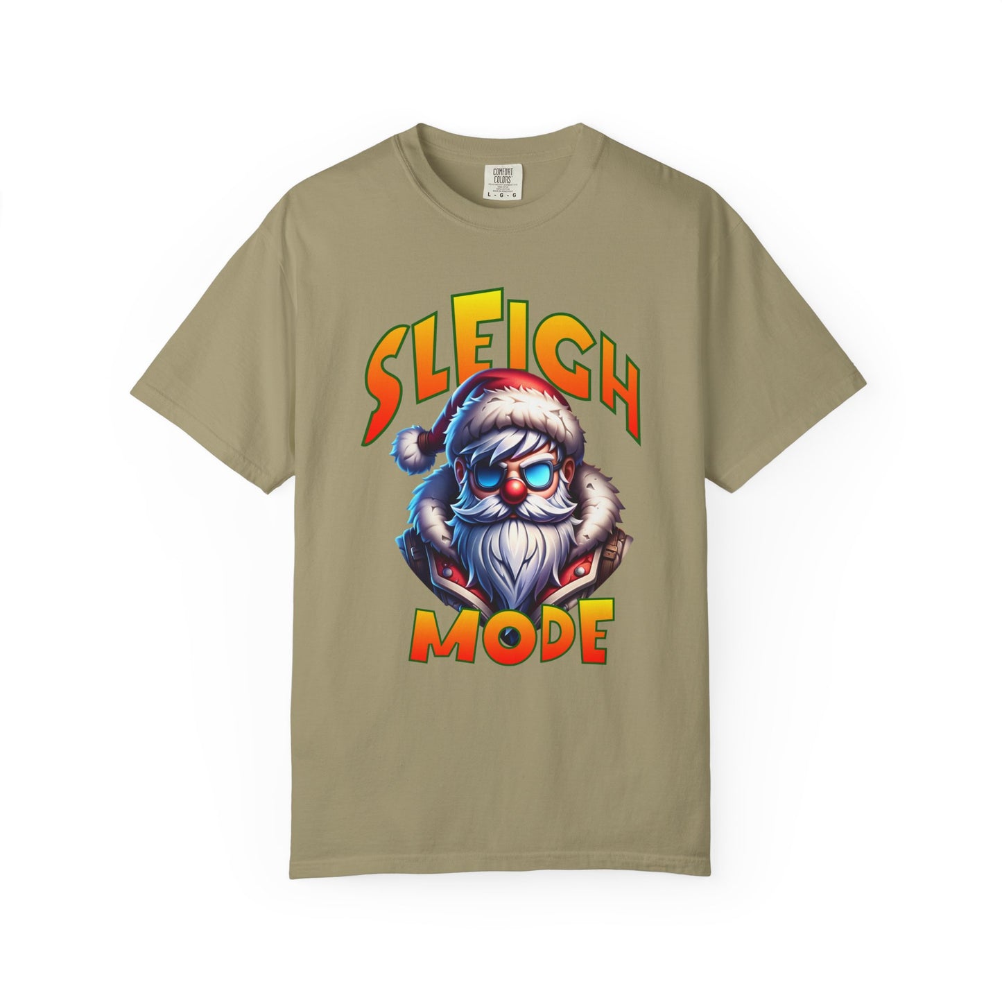 Sleigh Mode T-Shirt — Cool Santa Graphic Holiday Tee